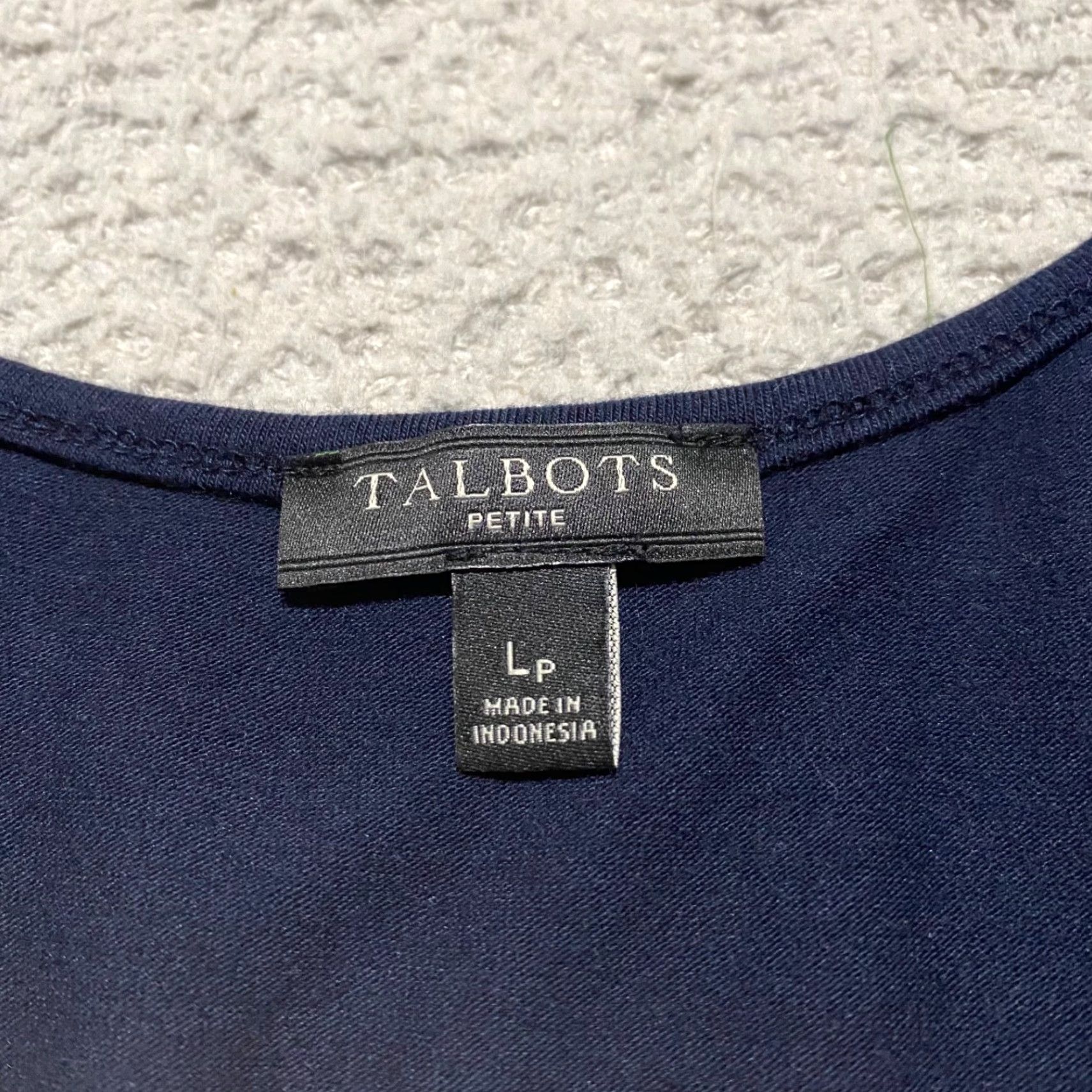Talbots Talbots Dress Solid Blue Fit & Flare Sleeveless A-Line Round Neck Kn partial Petite PL Womens Size L / US 10 / IT 46 - 3 Thumbnail