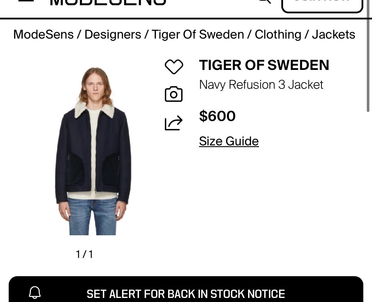 Tiger of Sweden Tiger Of Sweden Navy Refusion 3 Bomber Sherpa Jacket Size US L / EU 52-54 / 3 - 3 Thumbnail