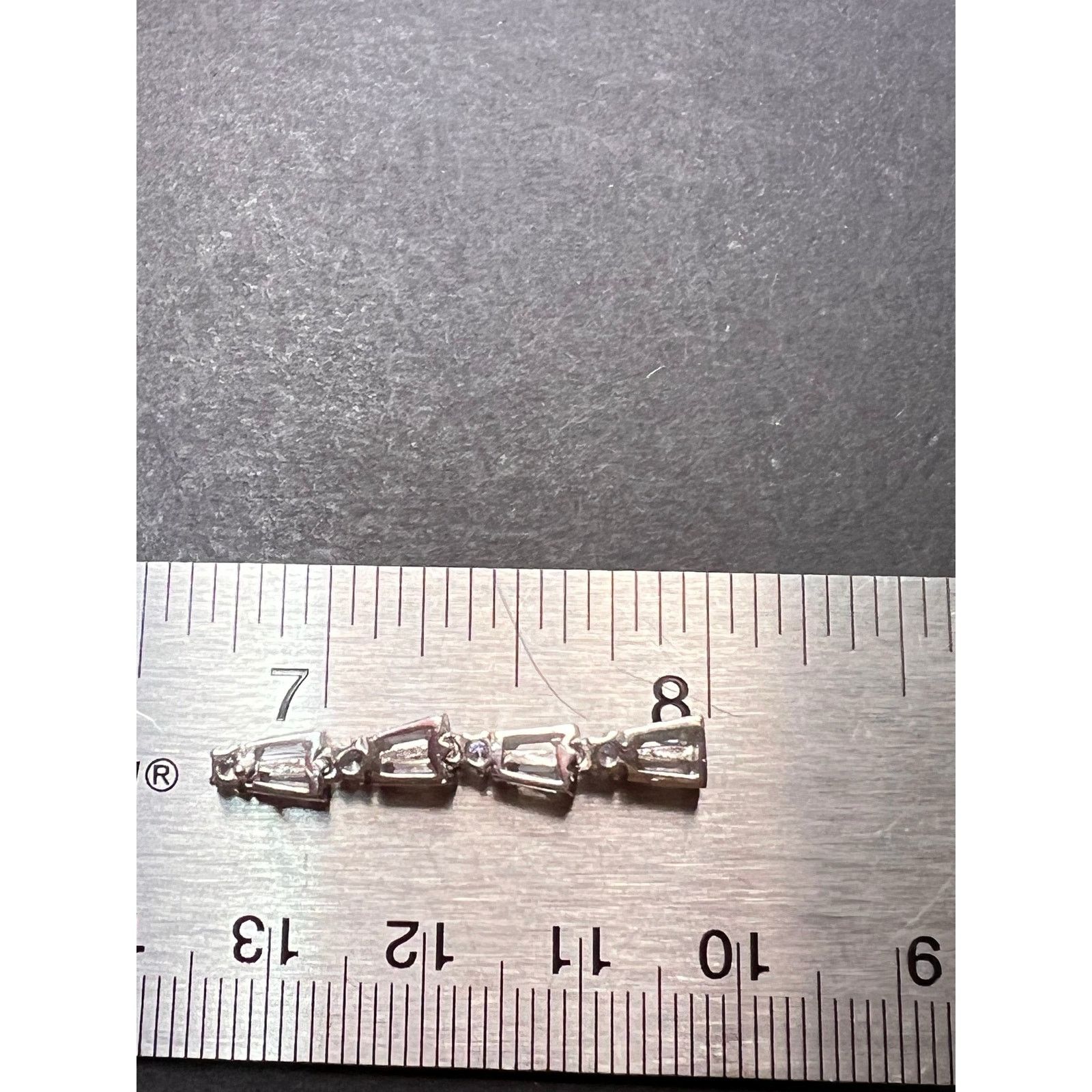 Other CZ sterling silver long dangle earrings Size ONE SIZE - 3 Thumbnail
