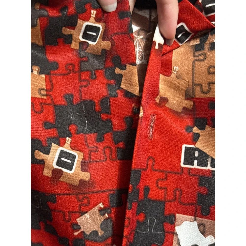 Rocawear Rocawear Y2K Puzzle Graphic Short Sleeve Button Up Shirt Size US XL / EU 56 / 4 - 5 Thumbnail