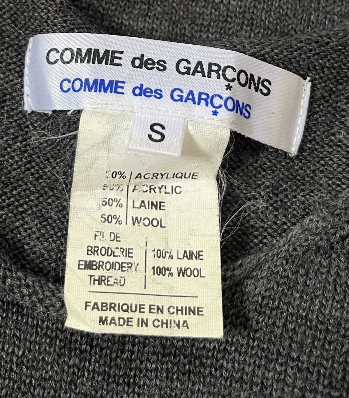 Comme des Garcons *FINAL DROP* Cdg cdg energy embroidered knitted sweater Size US S / EU 44-46 / 1 - 3 Thumbnail
