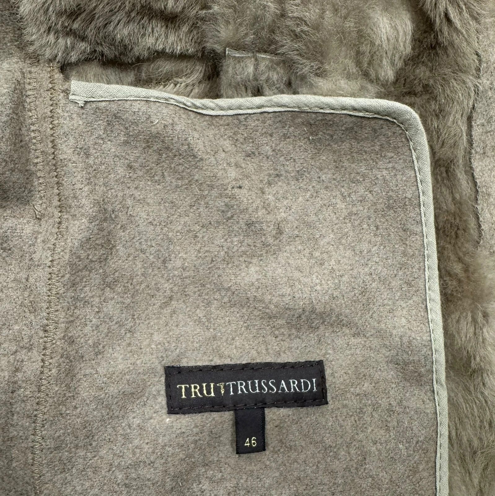 Trussardi Trussardi Genuine Leather Wool Jacket Shearling size 46 Size L / US 10 / IT 46 - 15 Thumbnail