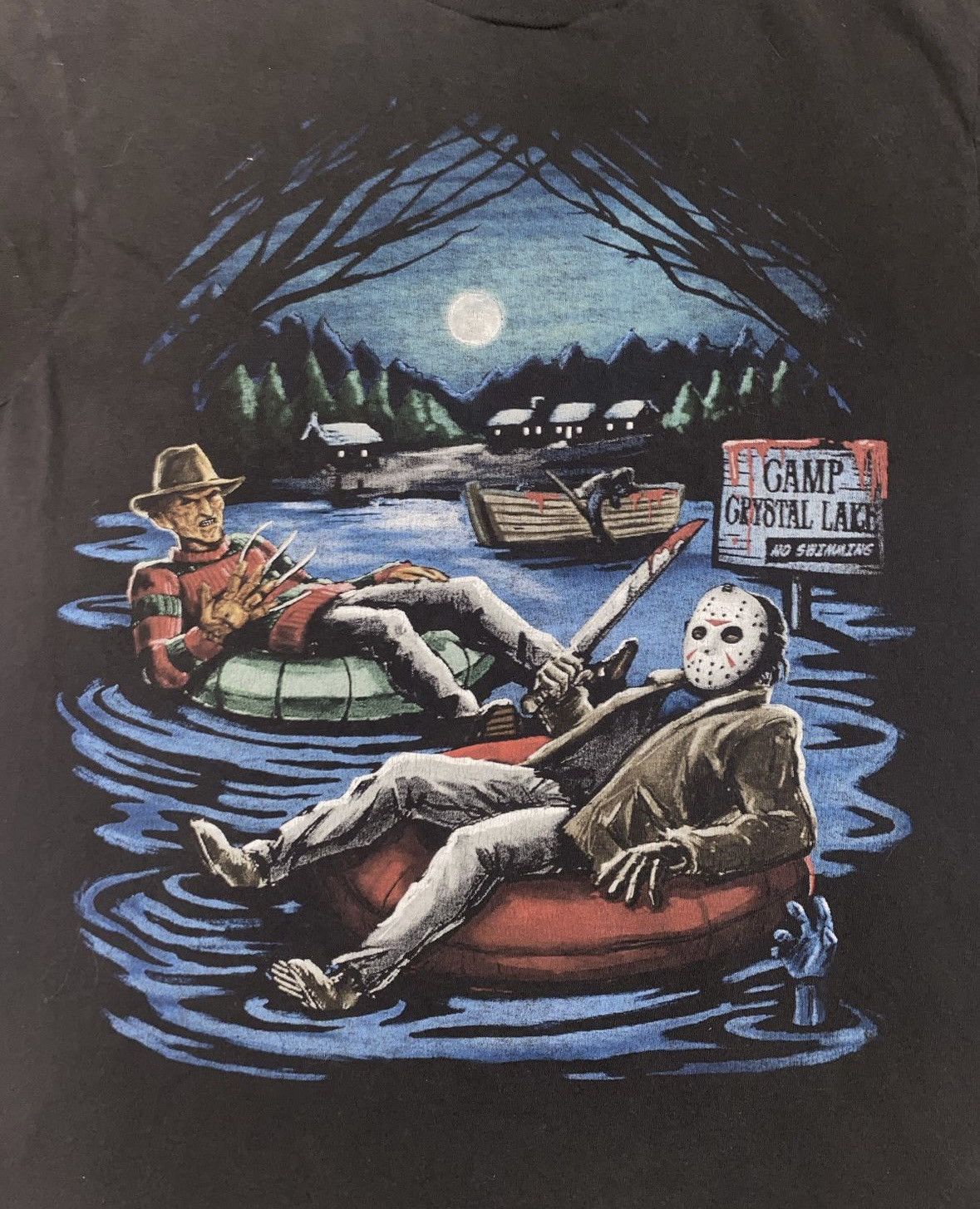 Vintage A Nightmare on Elm Street Jason & Freddy Tee Size US M / EU 48-50 / 2 - 3 Thumbnail
