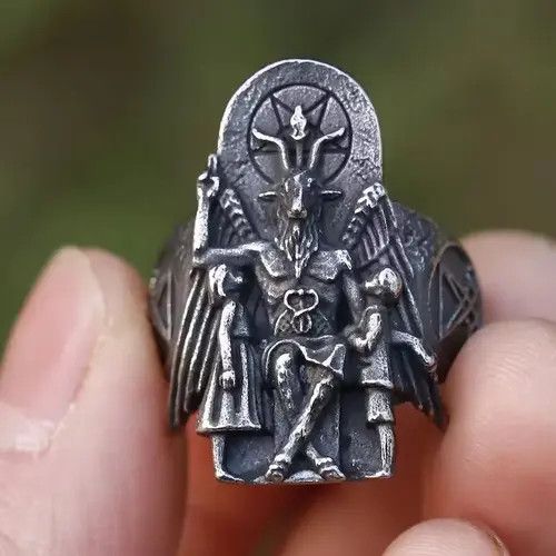 Japanese Brand Lucifer Satan Signet Ring🔥🔥🔥 Size ONE SIZE - 1 Thumbnail