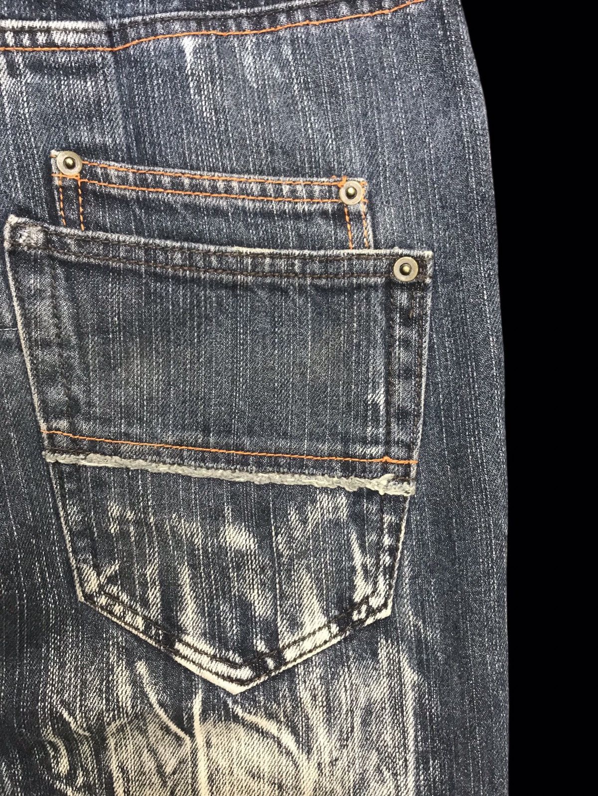 Japanese Brand 💥SICK💥CLONEDEVGRU Rare Thunder Fades Jeans F237 Size US 31 - 17 Thumbnail