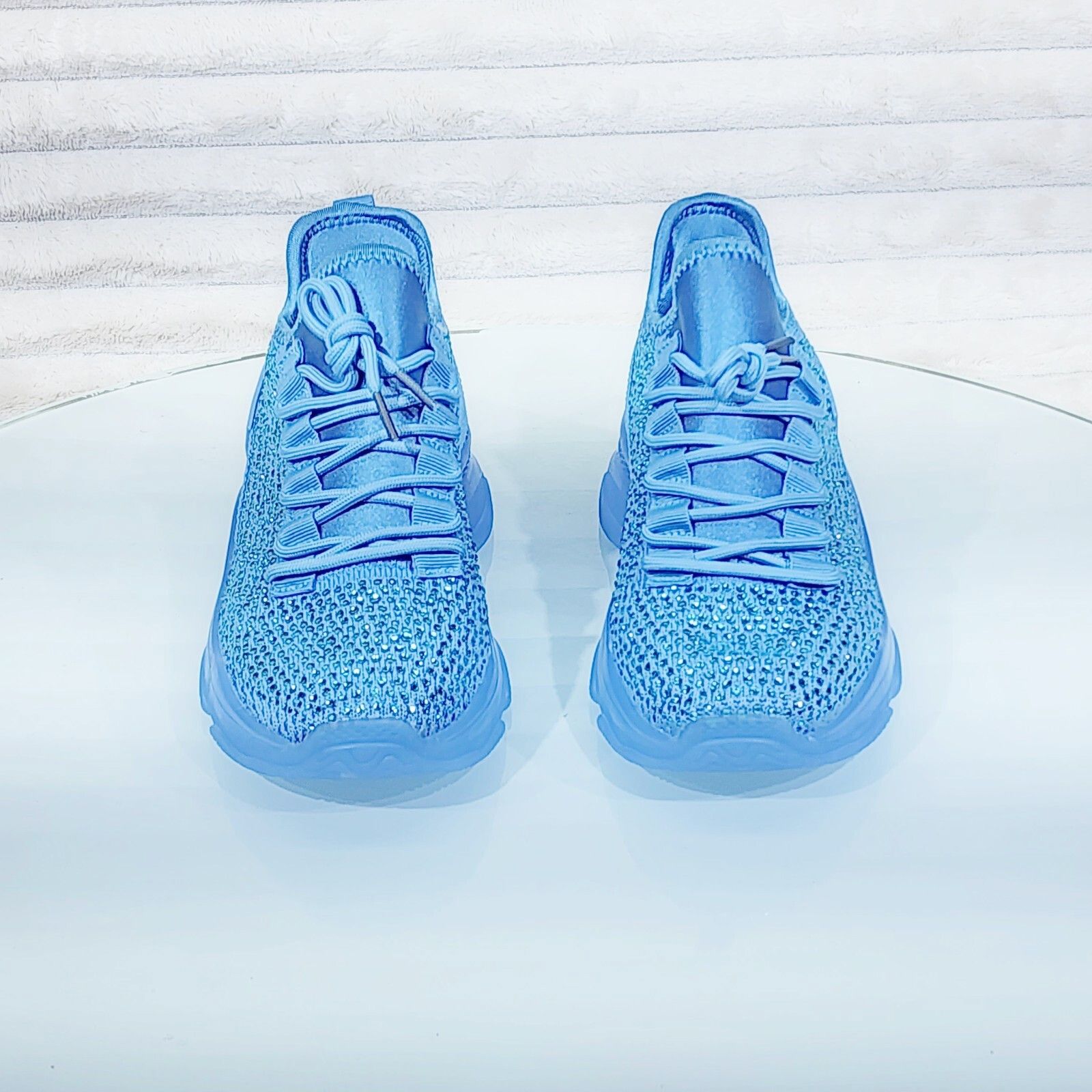 Other Frey Blue Jelly Sole Slip On Pull Tie Comfy Running Shoes Sn Size US 6 / IT 36 - 7 Thumbnail