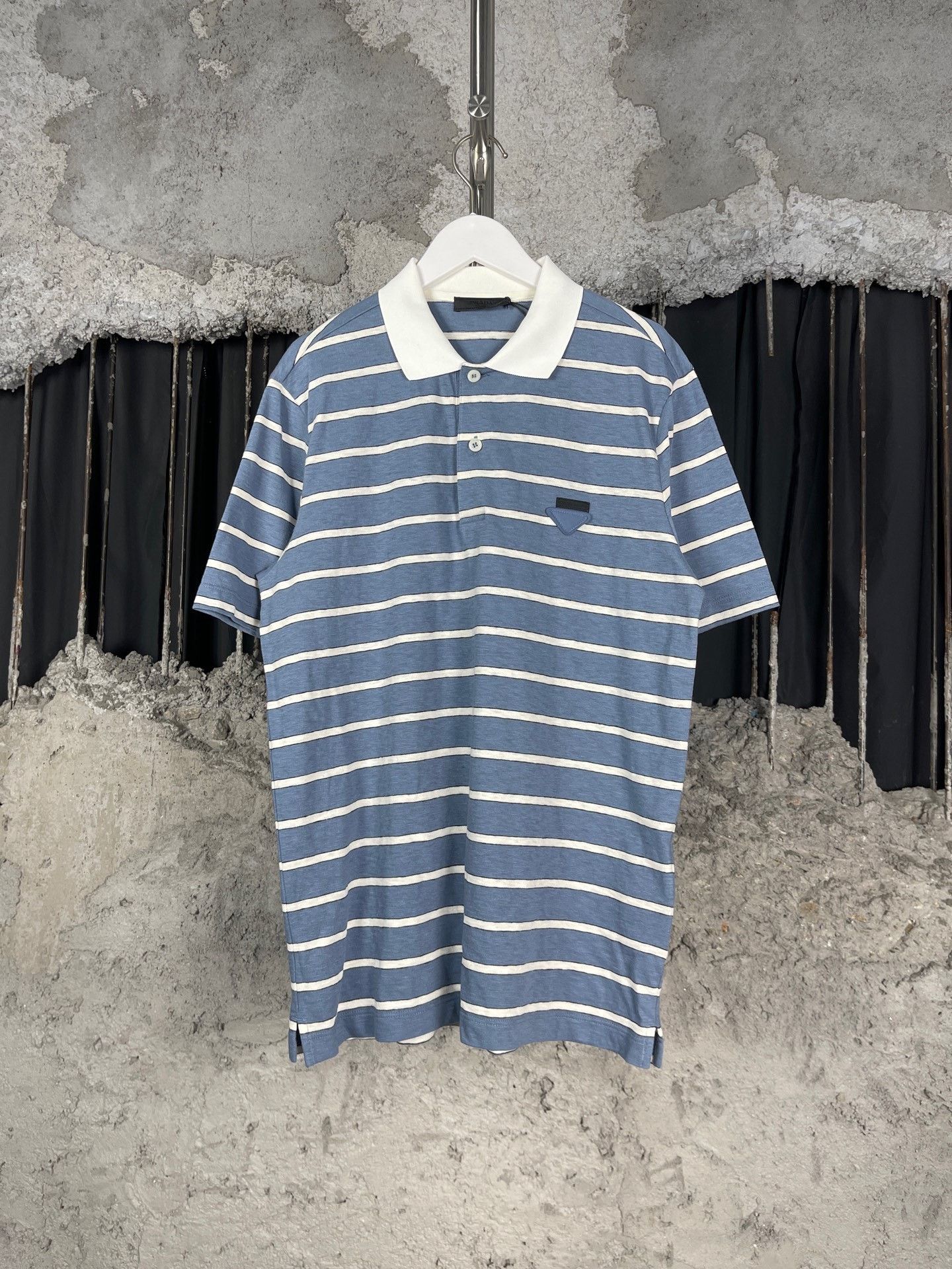 Prada Prada Striped Polo m Men Size US M / EU 48-50 / 2 - 1 Thumbnail