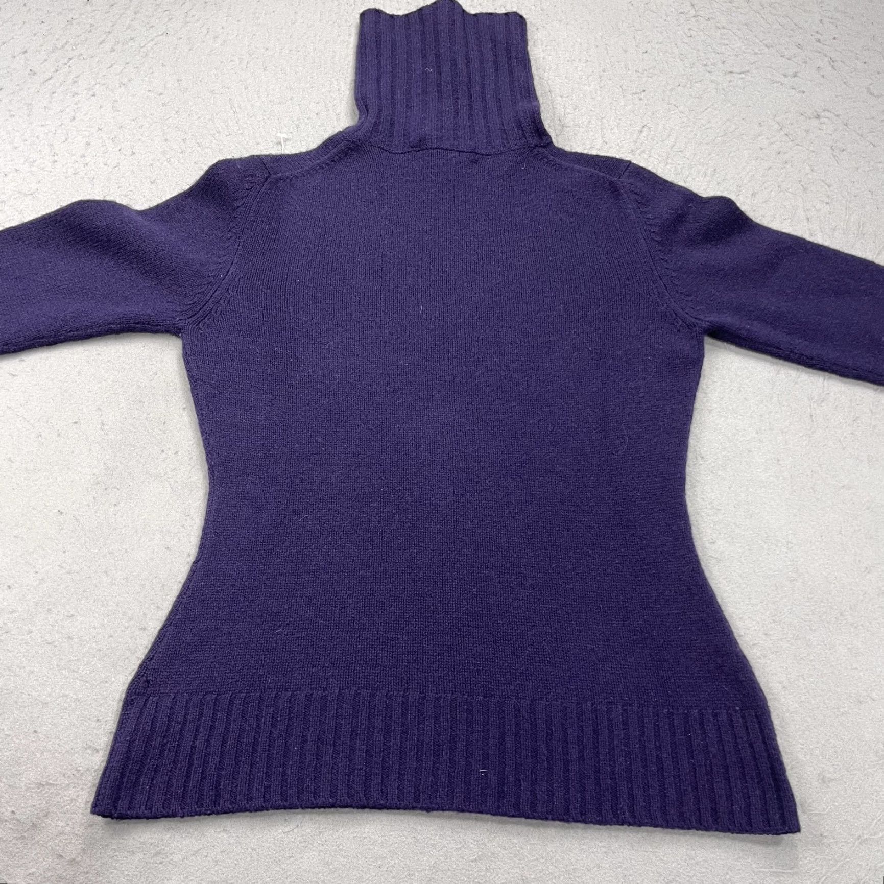 Vintage Kirkland Signature Sweater Womens Small Purple 100% Cashmere Turtleneck Pullover Soft Size S / US 4 / IT 40 - 5 Thumbnail