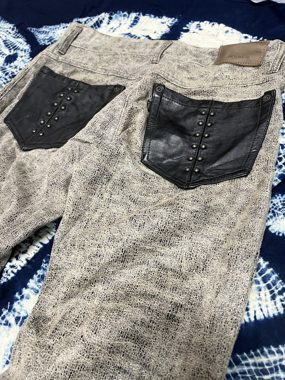 If Six Was Nine Vintage L7 flare Leather Pant Rare Design Size US 31 - 7 Thumbnail