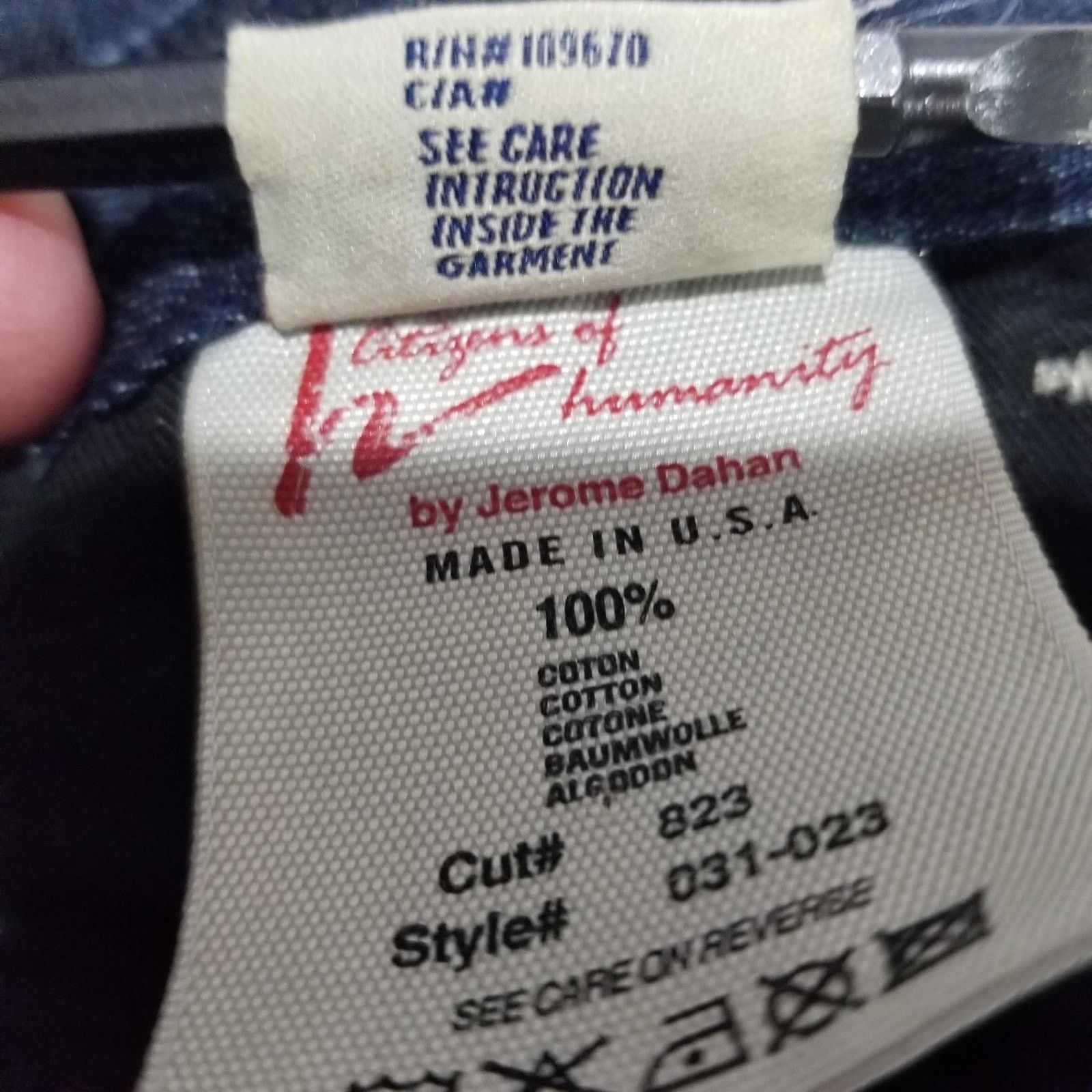 Citizens Of Humanity Citizens Of Humanity Jeans 29 Low Slung Trouser Wide Leg Size 29" - 6 Thumbnail