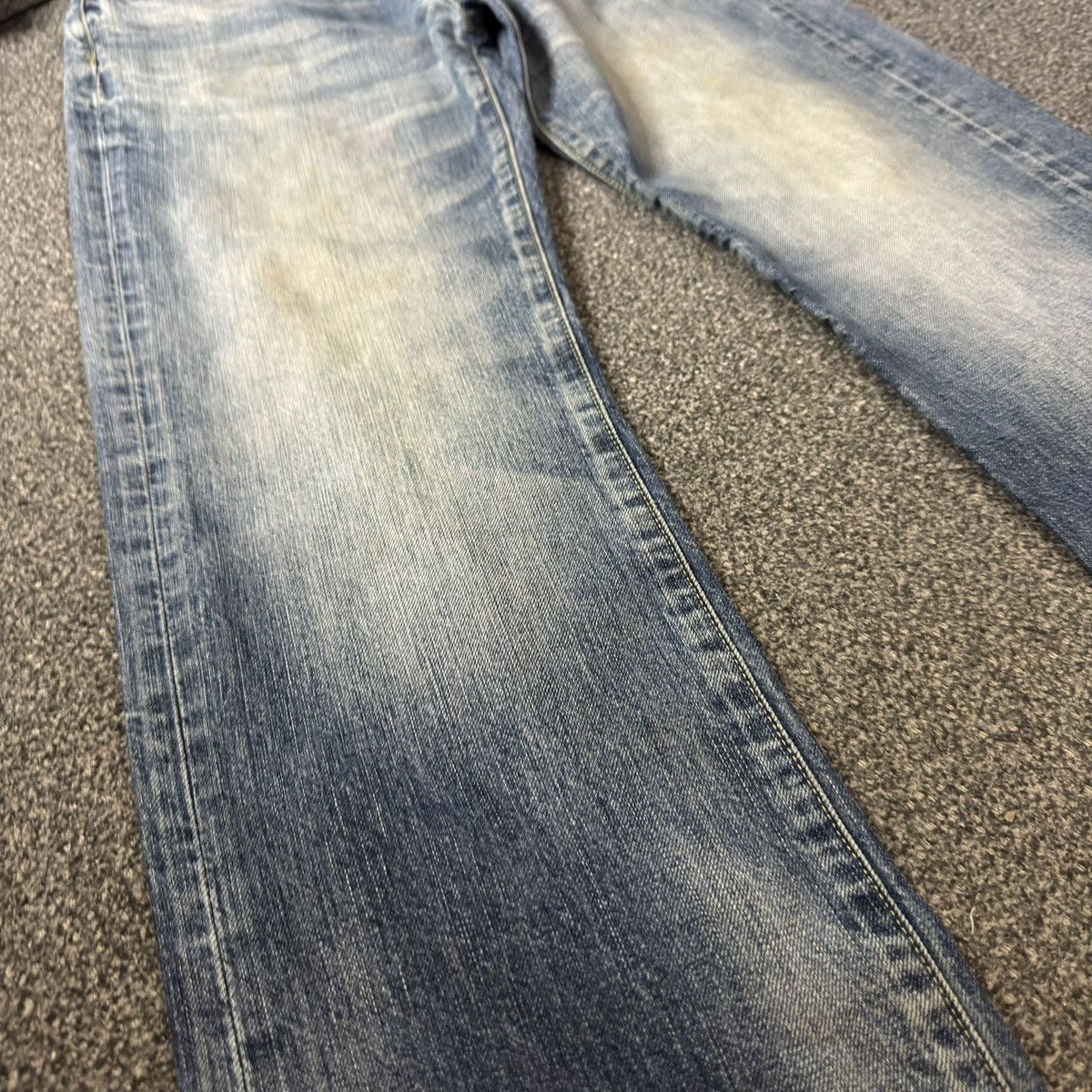 Undercover × Uniqlo 🔥🇯🇵 Vintage 90s Japanese Uniqlo UJ Distressed Faded Denim Size US 32 / EU 48 - 6 Thumbnail