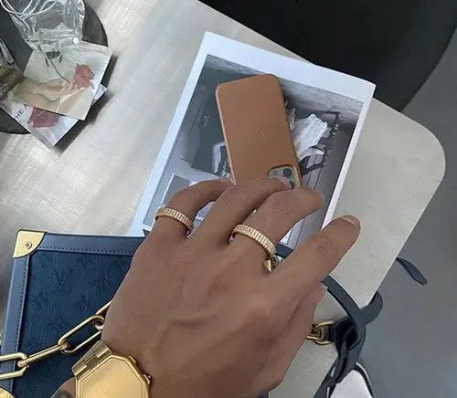 Designer × Vintage Vintage diamond-encrusted rings Size ONE SIZE - 2 Thumbnail