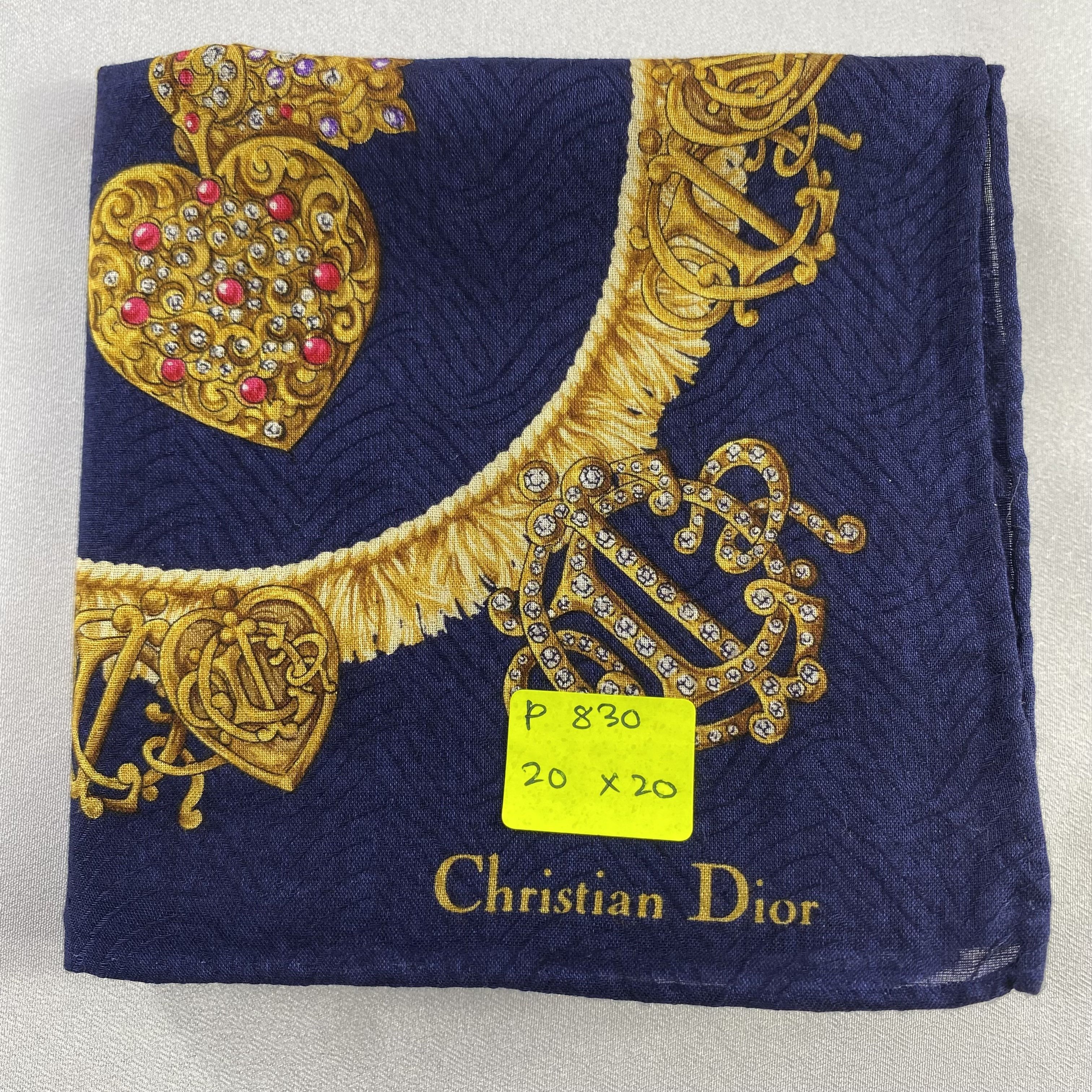 Vintage Christian Dior Monsieur Handkerchief / Neckerchief-P830 Size ONE SIZE - 5 Thumbnail