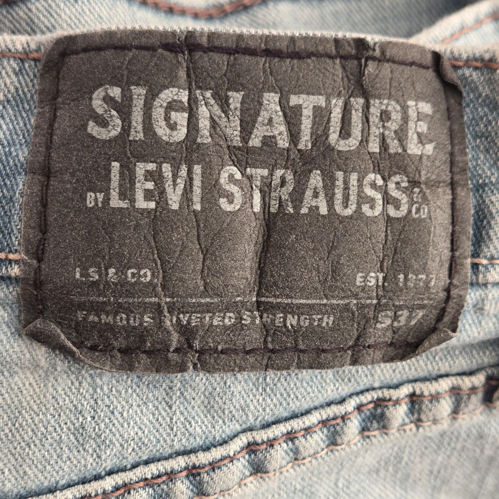 Levi's Classic Levi's S37 Slim Fit Blue Denim Jeans - Men's 32x32 Size US 32 / EU 48 - 4 Thumbnail