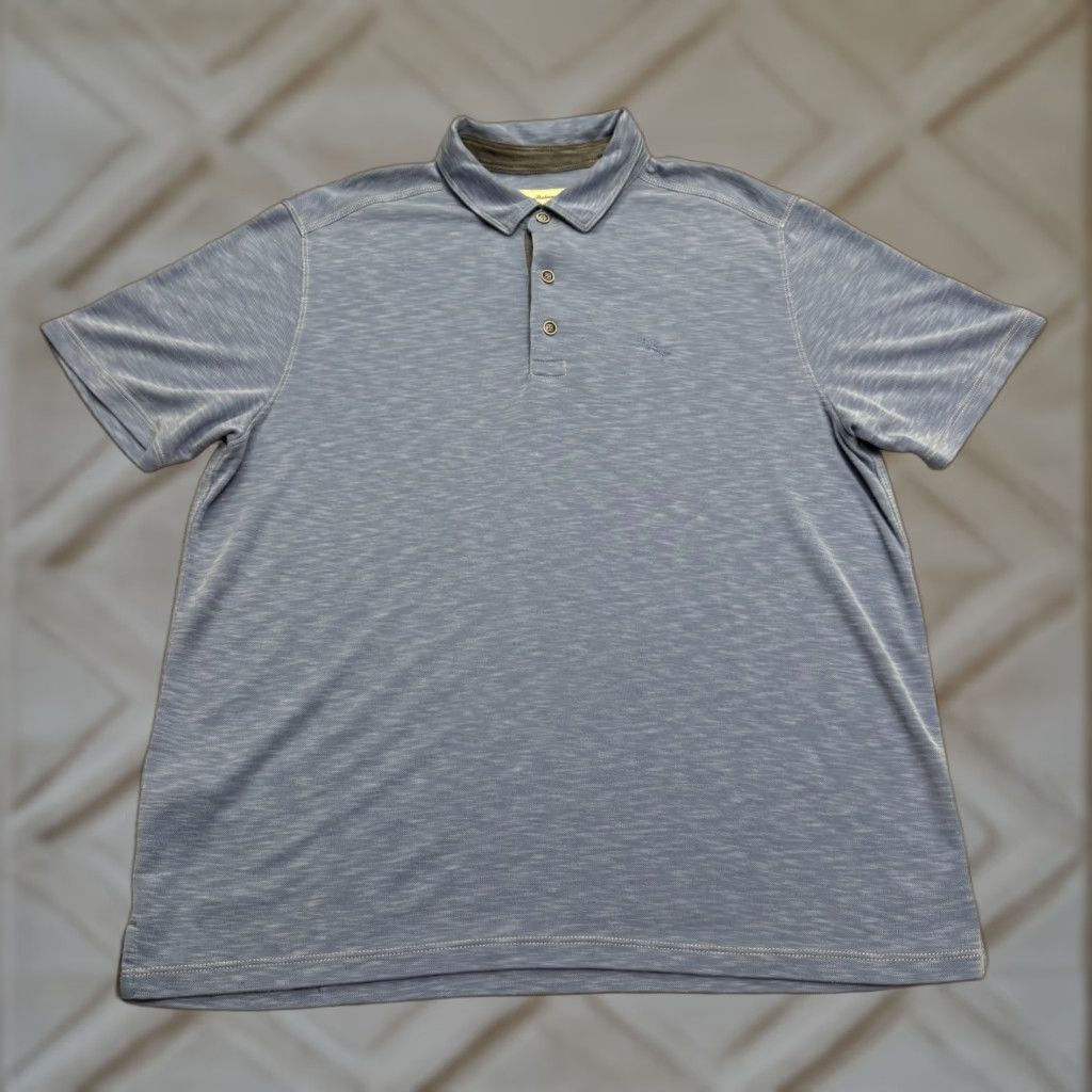 Tommy Bahama Tommy Bahama Polo Shirt Mens Large Blue Short Sleeve Golf Classic Modal Blend Shirt Size US L / EU 52-54 / 3 - 1 Thumbnail