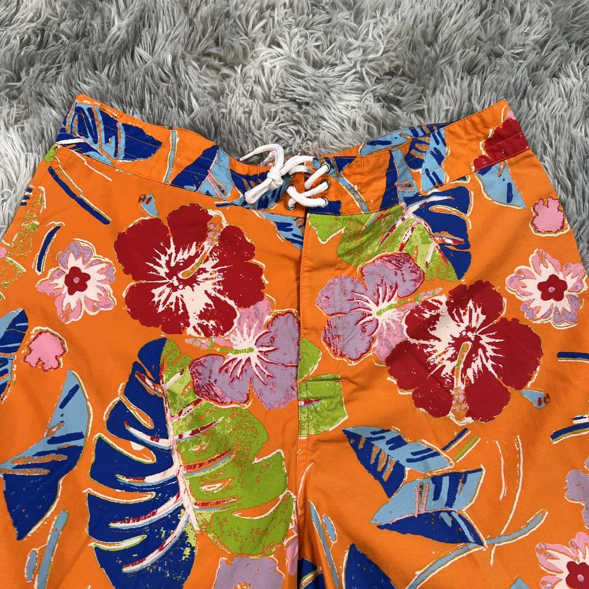 Designer × Polo Ralph Lauren RARE Vintage Polo Sport Floral Print Swim Trunks (Size 34) Size US 34 / EU 50 - 6 Thumbnail