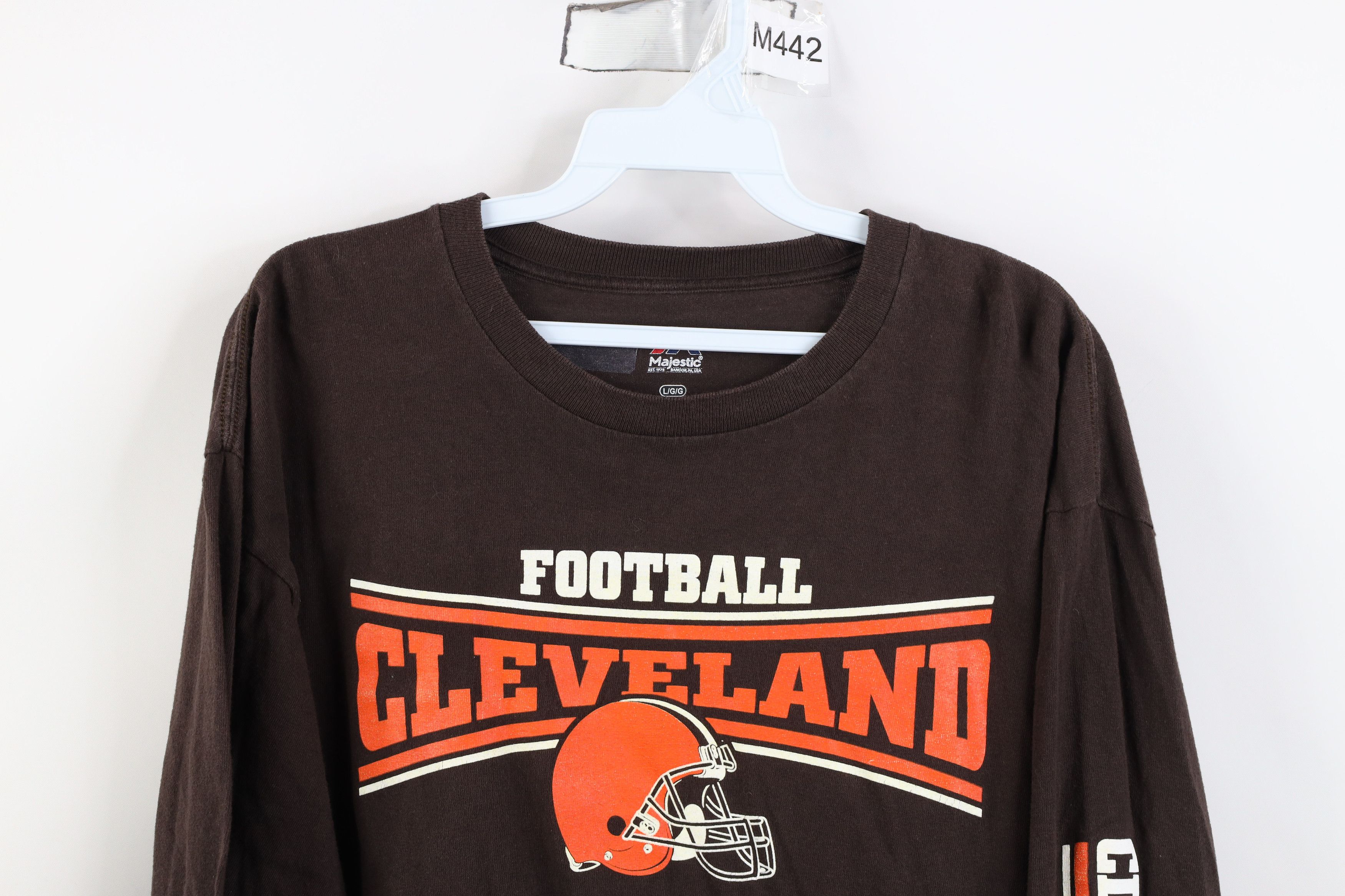 Majestic Vintage Majestic Browns Football Long Sleeve T-Shirt Brown Size US L / EU 52-54 / 3 - 2 Thumbnail