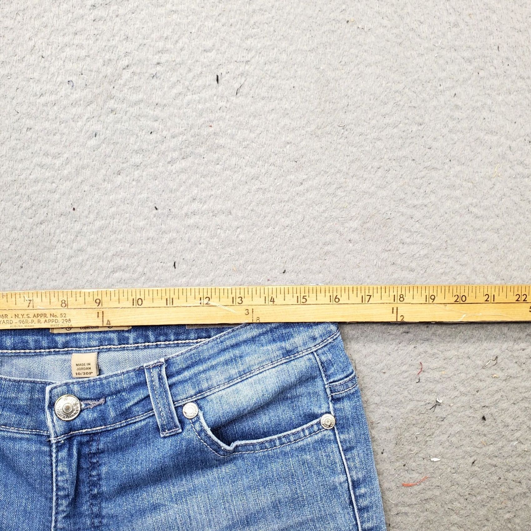 Nine West Nine West Jeans Womens Capri 10P Blue Denim Stretch Vintage America Capri Jeans Womens 10P Blue denim stretch Boho Size 32" / US 10 / IT 46 - 6 Thumbnail