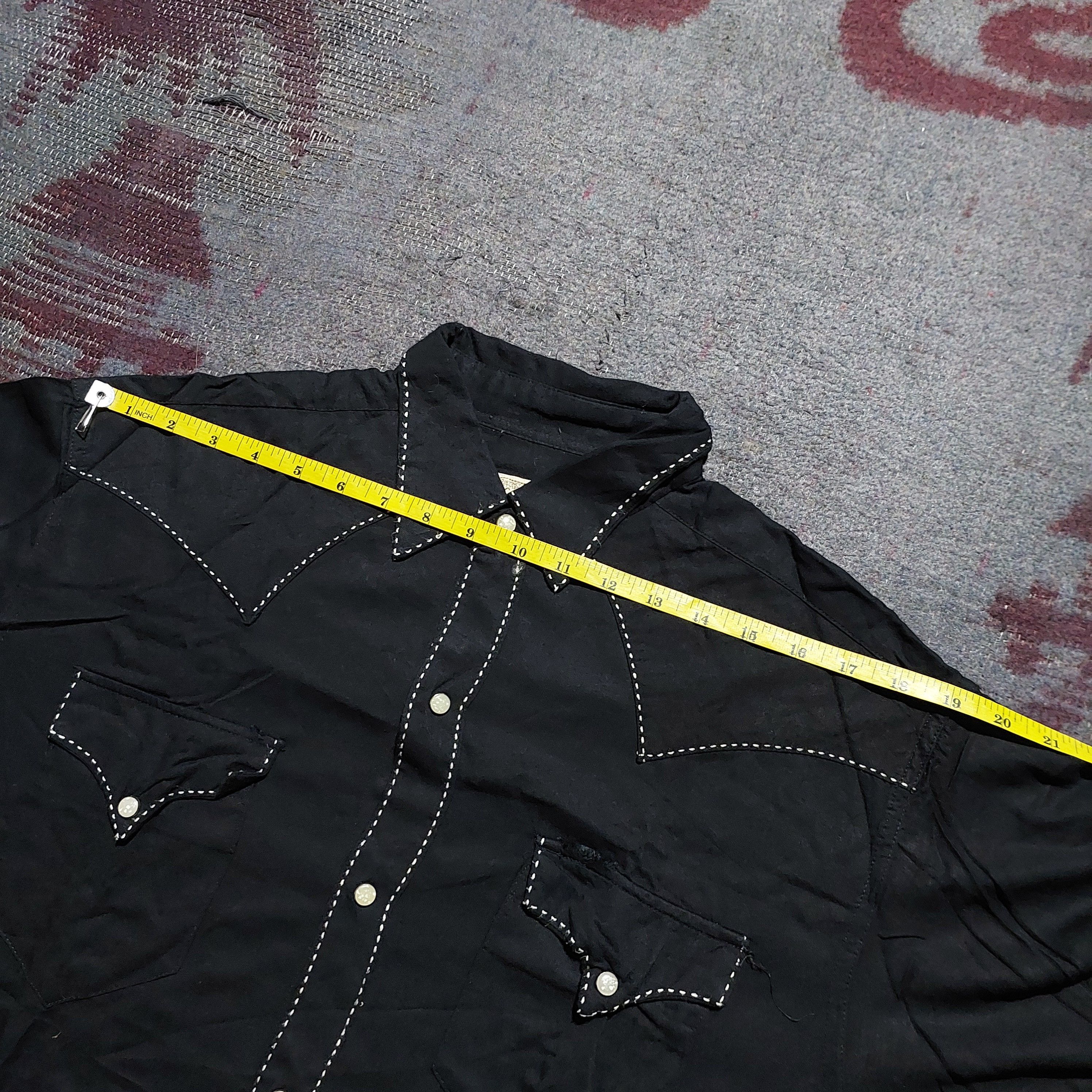Sugar Cane Sugar Cane pearl buttons Black Western shirt Size US L / EU 52-54 / 3 - 13 Thumbnail