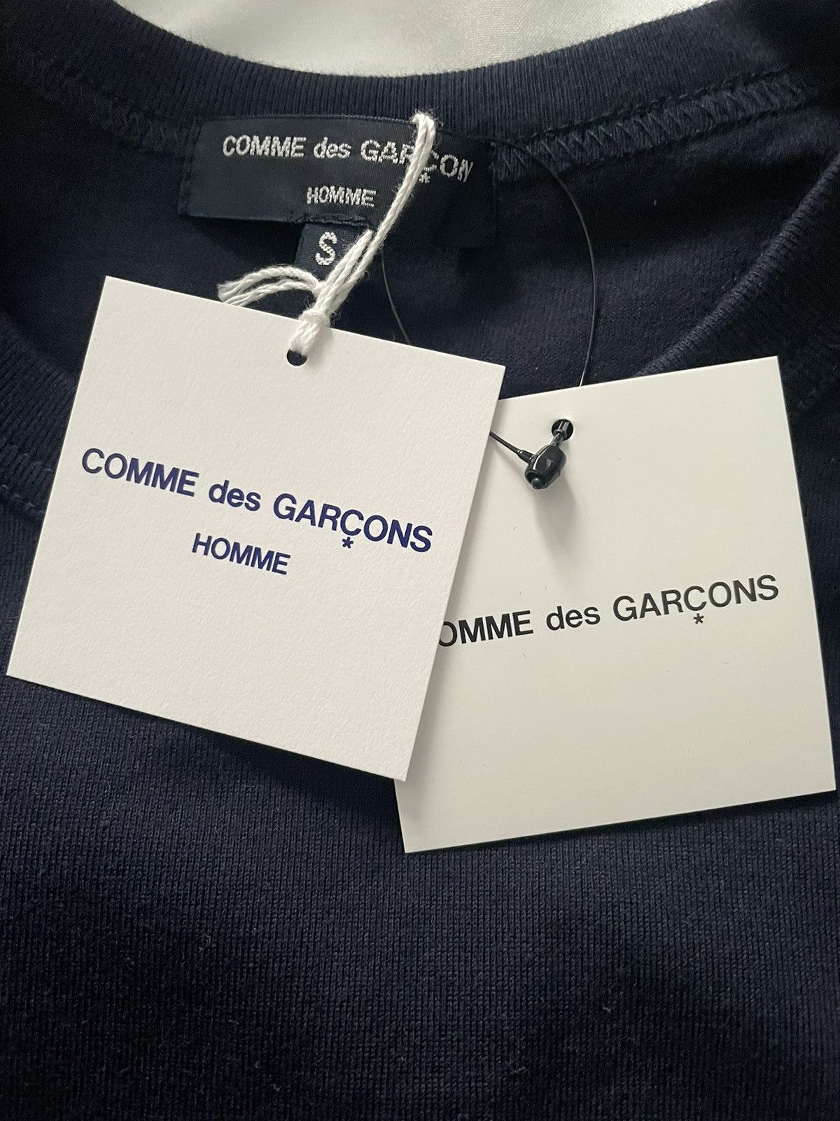 Comme des Garcons Comme Des Garçon Homme Navy Printed Tee Shirt Size US S / EU 44-46 / 1 - 19 Thumbnail