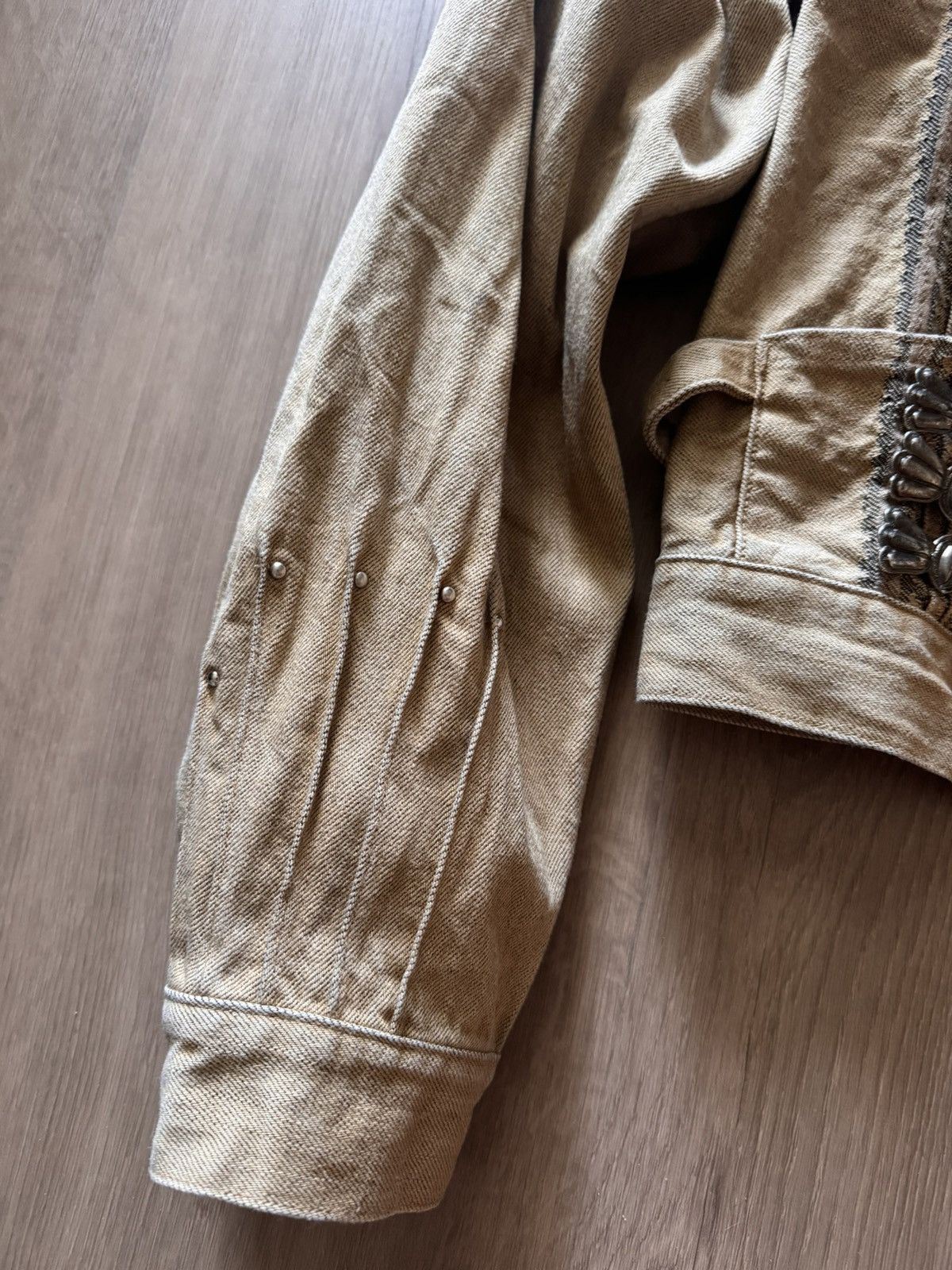 Kapital Kapital Yagasuri Jacquard Denim Chimayo Drizzler Jacket Size US M / EU 48-50 / 2 - 2 Thumbnail