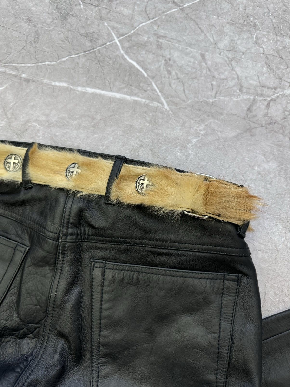 Hysteric Glamour × If Six Was Nine × Le Grande Bleu (L.G.B.) FUR BELT Yohii Yamamoto Junya •Watanabe Playboi Carti Style Size ONE SIZE - 5 Thumbnail
