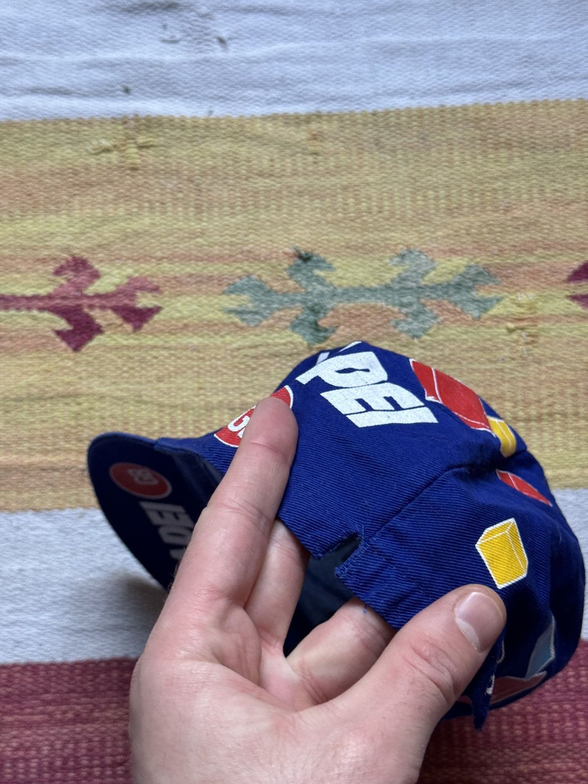 Vintage Vintage 80-90’s Mapei Colnago Cycle Hat Size ONE SIZE - 7 Thumbnail