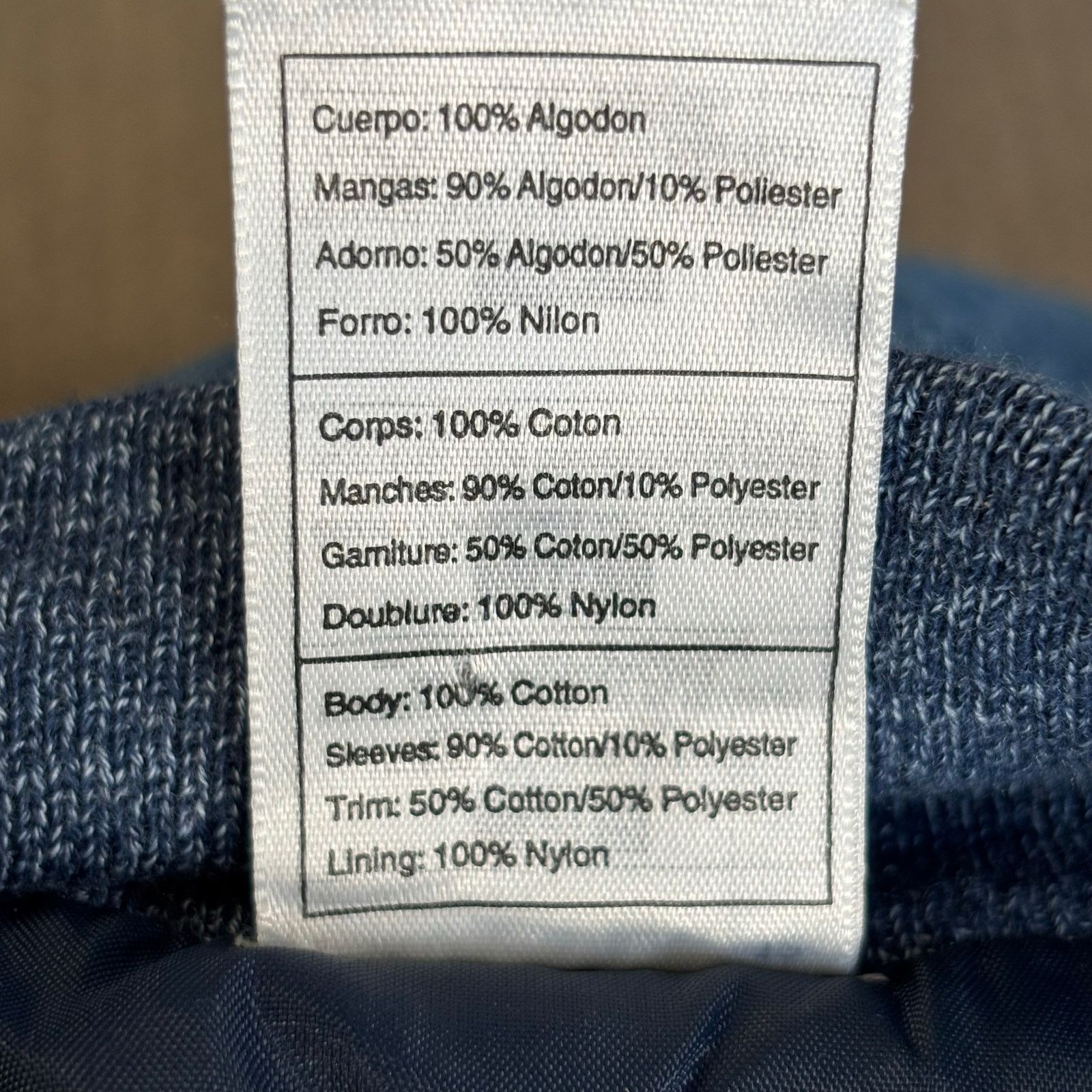 Vintage Vintage 90s Fruit of the Loom Blue Denim White Sleeve XL Size US XL / EU 56 / 4 - 8 Thumbnail