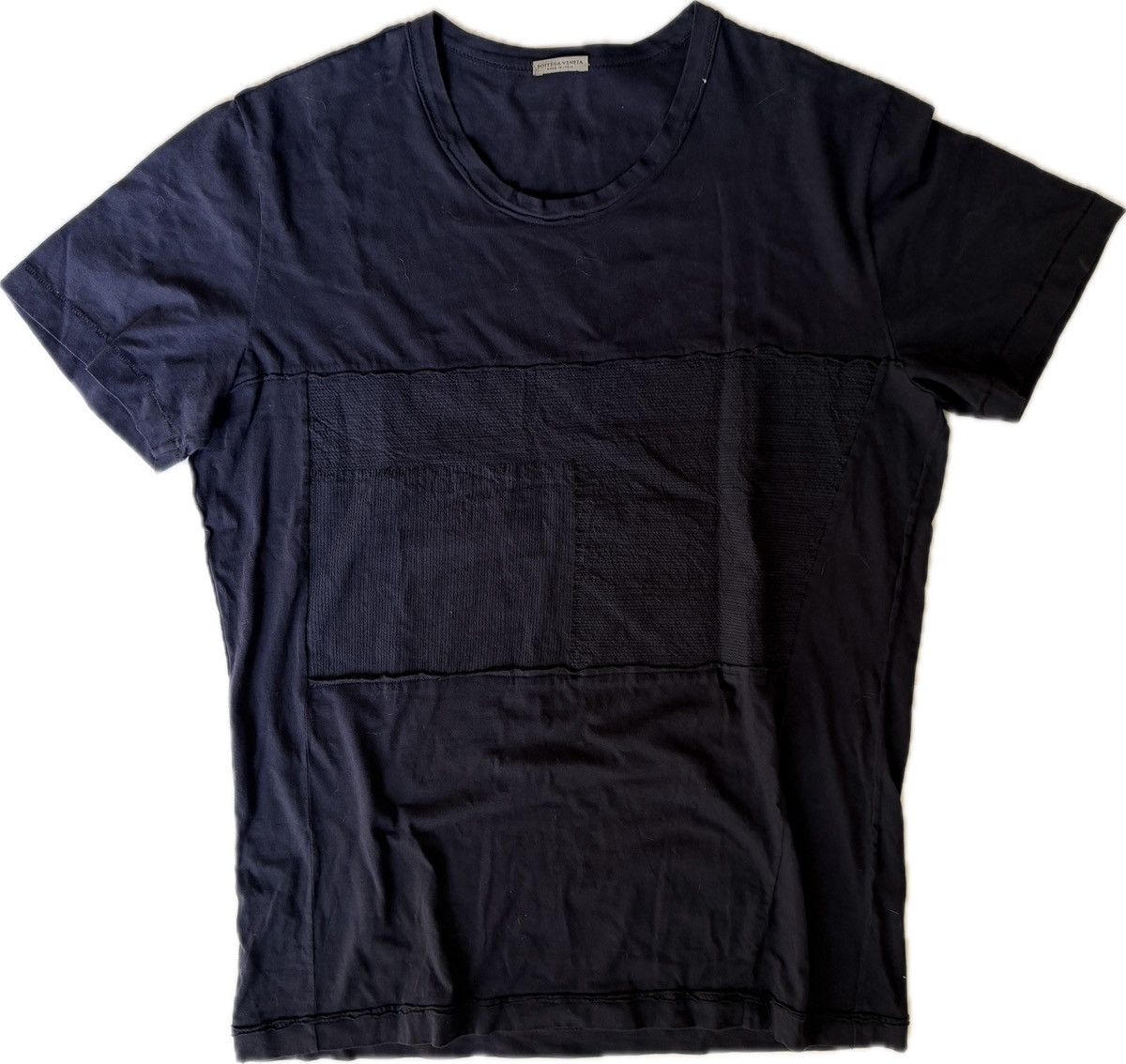 Bottega Veneta Bottega Veneta Texture Patchwork T-Shirt Sz 52 Made in Italy Size US L / EU 52-54 / 3 - 2 Thumbnail