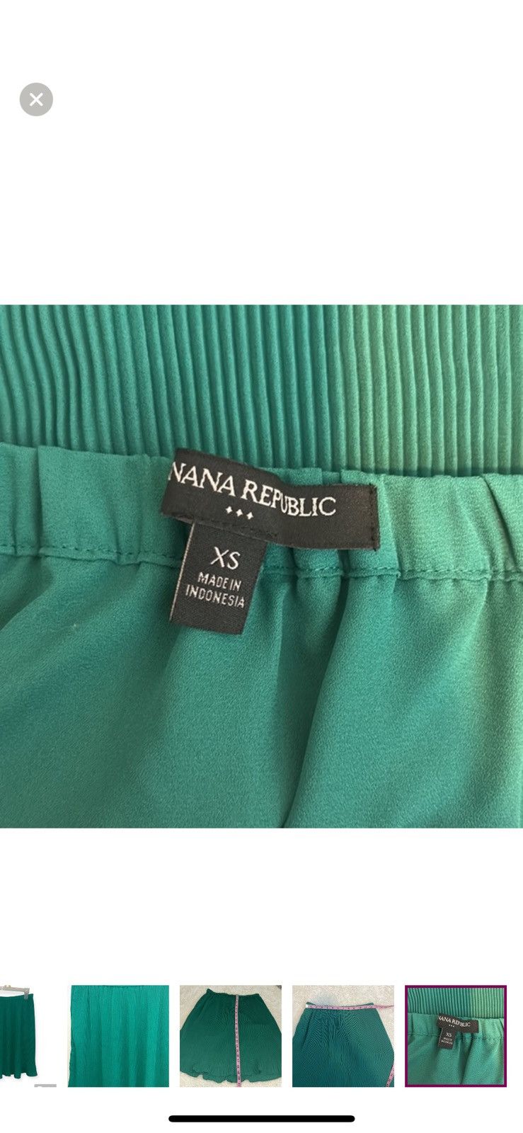 Banana Republic Banana republic xs pleated green skirt Size 26" / US 2 / IT 38 - 6 Thumbnail