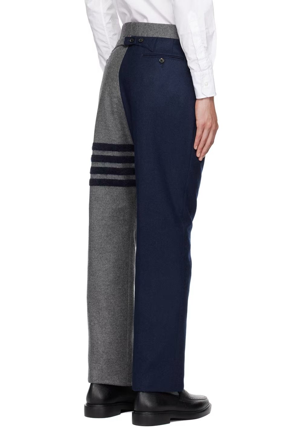 Thom Browne THOM BROWNE blue navy flannel wool pants trousers 4 XL Size US 36 / EU 52 - 3 Thumbnail
