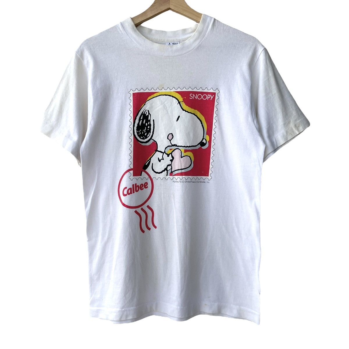 Vintage Snoopy Peanuts X Calbee Japan Vintage 1990s Promo Tee Size US S / EU 44-46 / 1 - 1 Thumbnail