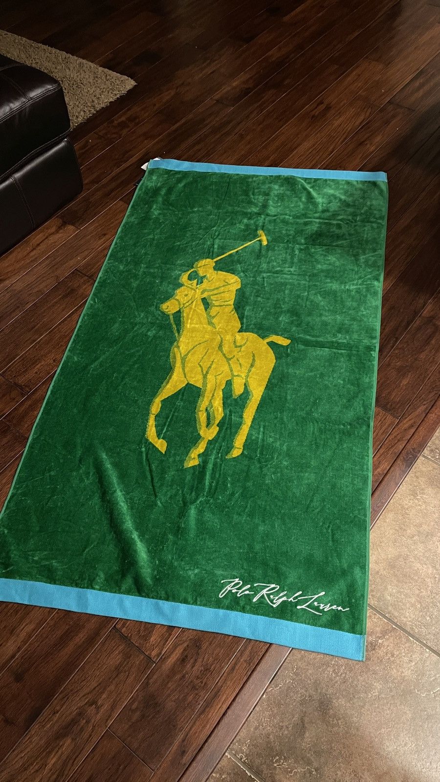 Polo Ralph Lauren POLO RALPH LAUREN Mens Large Signature Big Pony Beach Towel Size ONE SIZE - 3 Thumbnail