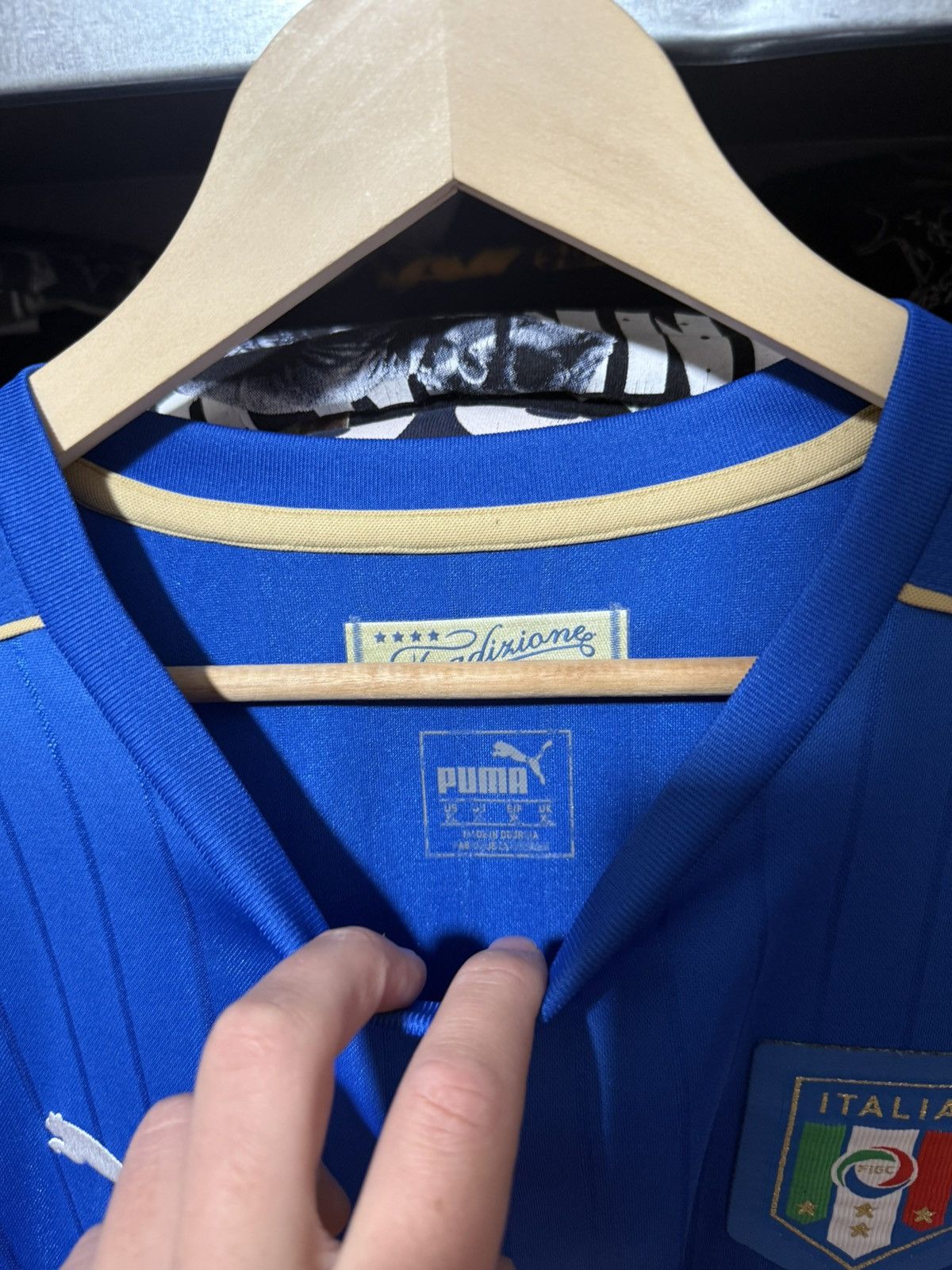 Puma Vintage Puma Italy 2016 Home Football Soccer Jersey Size US XL / EU 56 / 4 - 5 Thumbnail