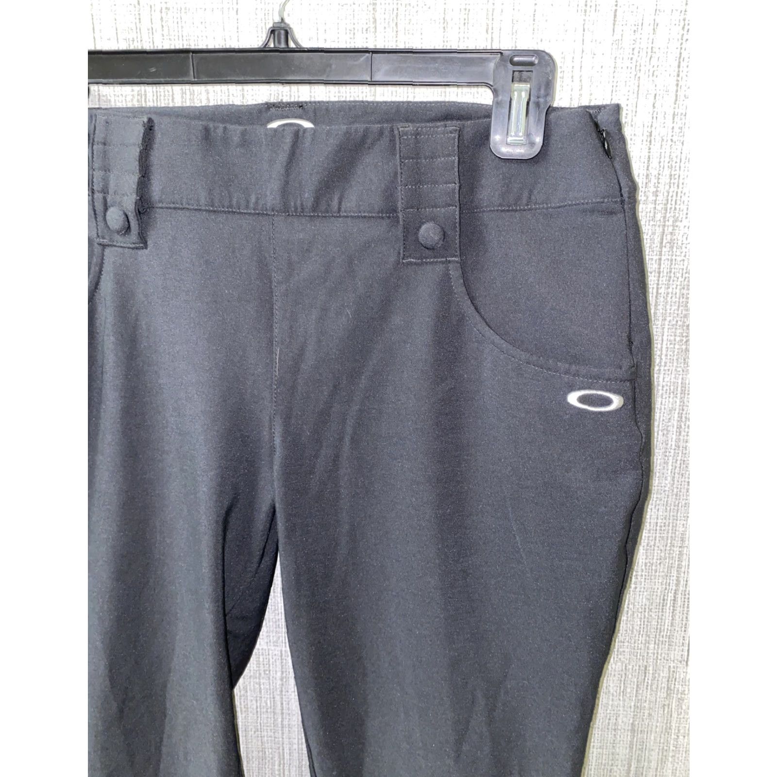 Oakley Oakley Womens Black Polyester/Spandex Athletic Pants Size 4 Size 27" / US 4 / IT 40 - 2 Thumbnail