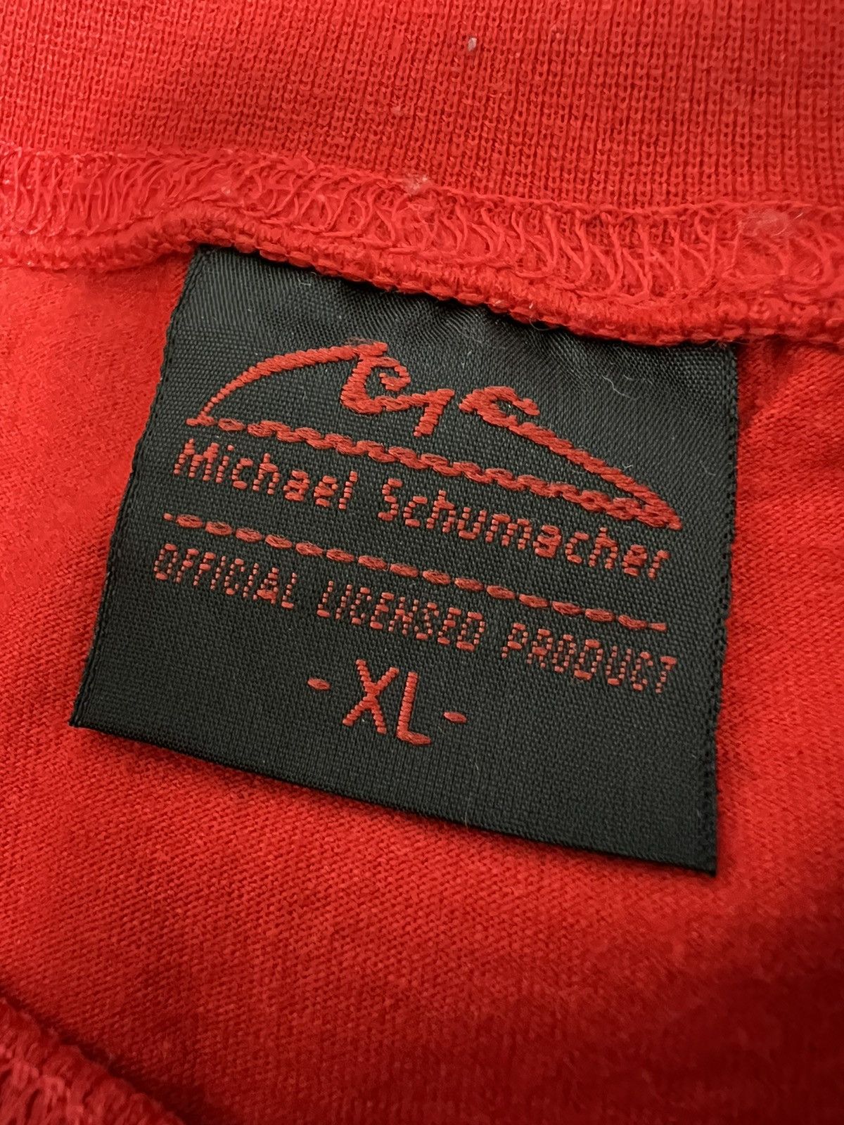 Vintage Vintage Michael Schumacher red racing T-shirt Size US XL / EU 56 / 4 - 6 Thumbnail