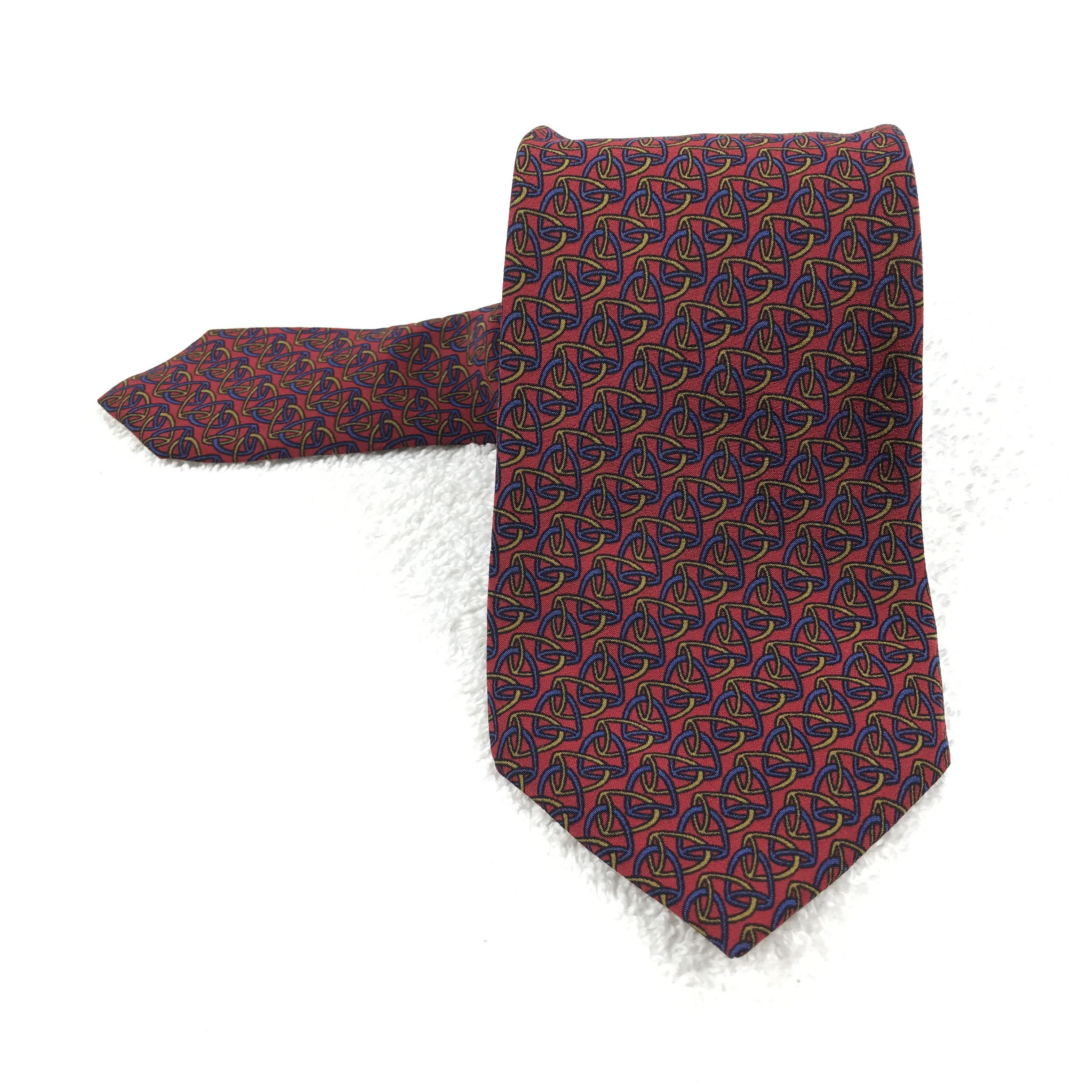 Designer × Vintage Vintage Derby Club By Richel Silk Necktie Size ONE SIZE - 1 Thumbnail
