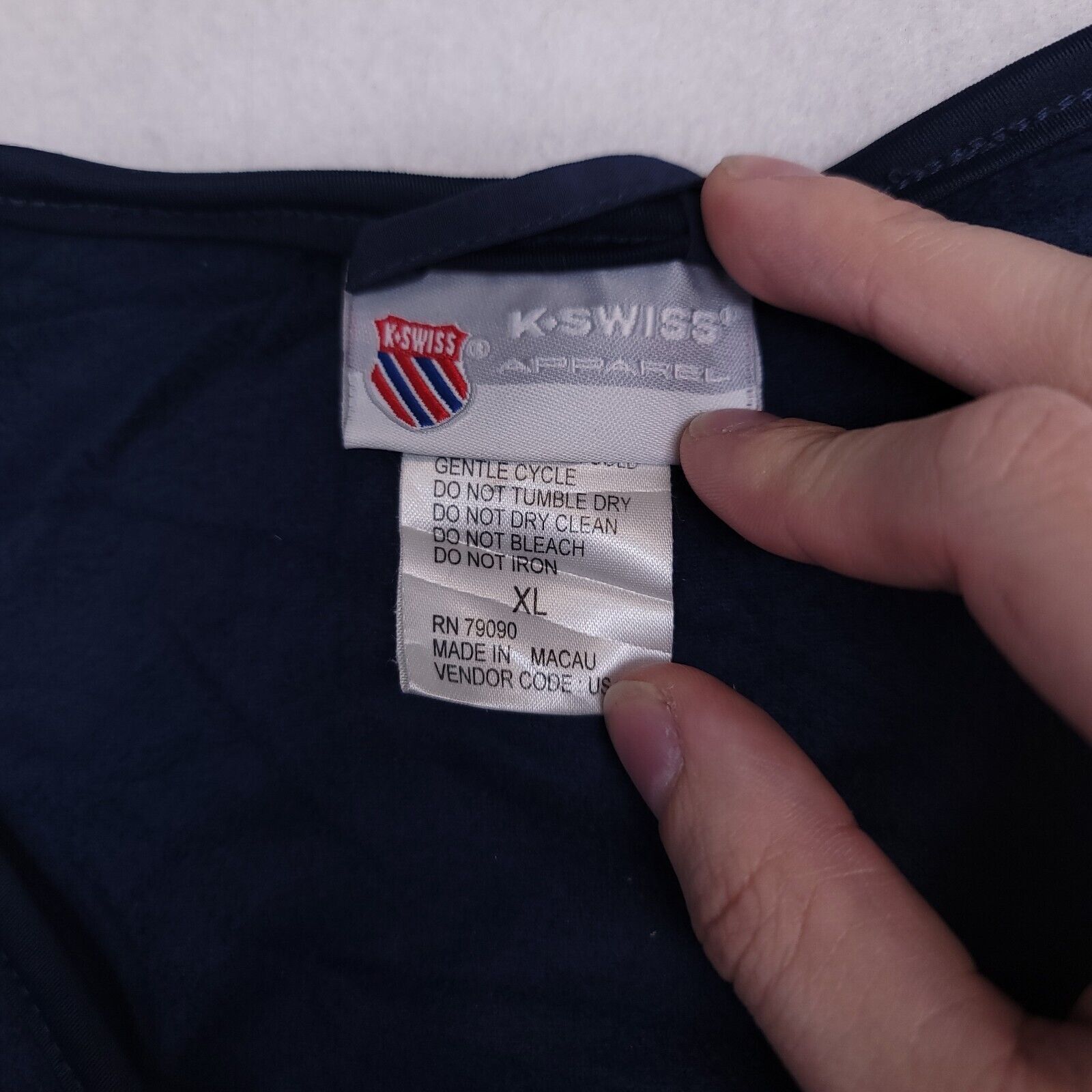 K-Swiss K-Swiss Casual Zip Up Jacket Vest Womens Size XL Blue White Size XL / US 12-14 / IT 48-50 - 3 Thumbnail