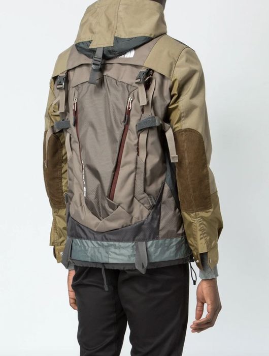 The north face jacket hotsell with backpack