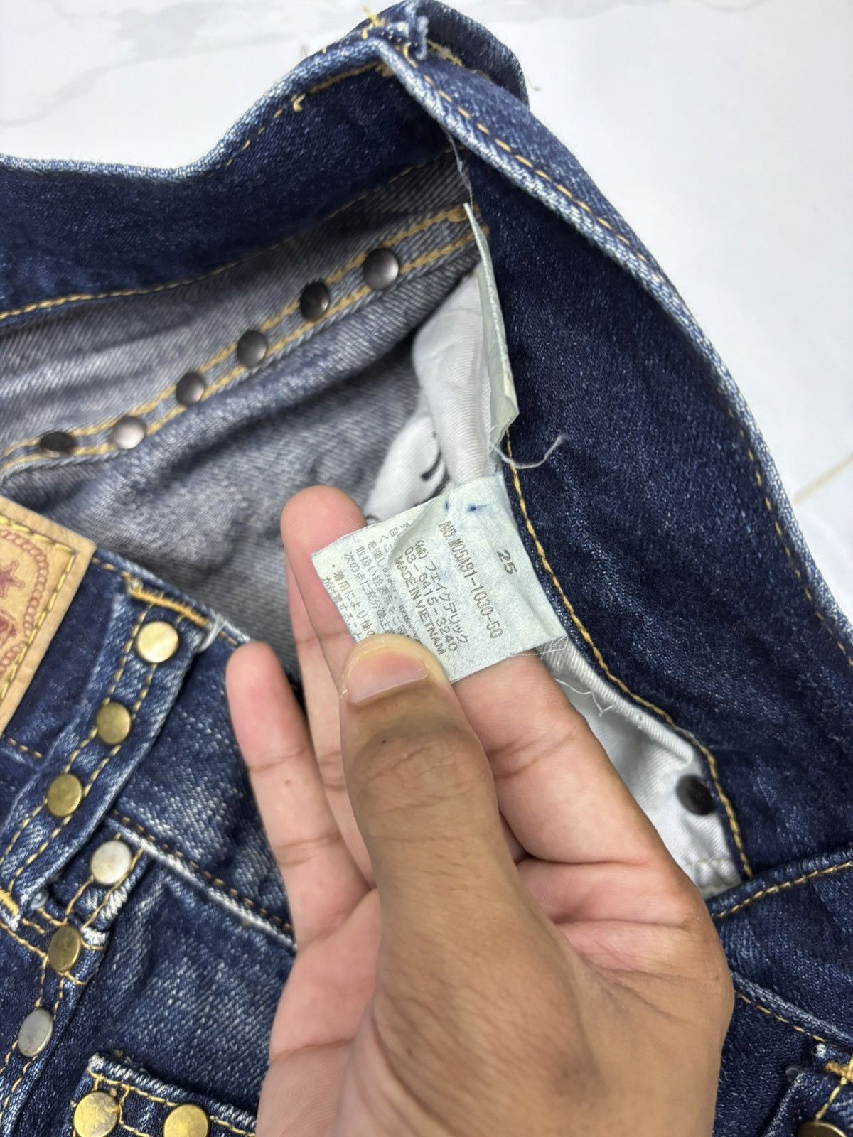 MOUSSY Vintage Flared Jeans Moussy Patches Denim Jean Size 29" - 12 Thumbnail