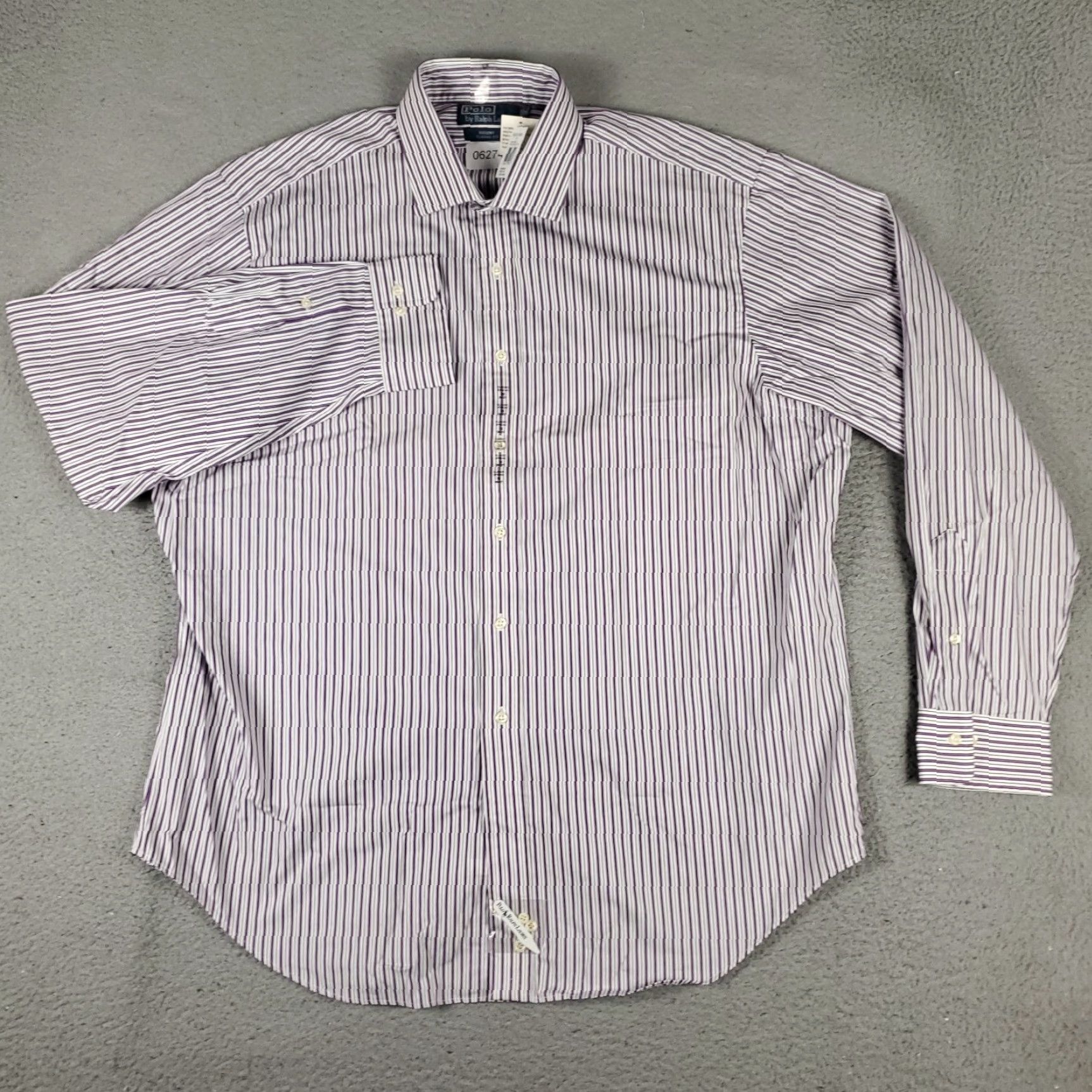 Ralph Lauren Ralph Lauren Dress Shirt Mens Size 18 Purple Striped Button-Up Long Sleeve Size US XXL / EU 58 / 5 - 2 Thumbnail