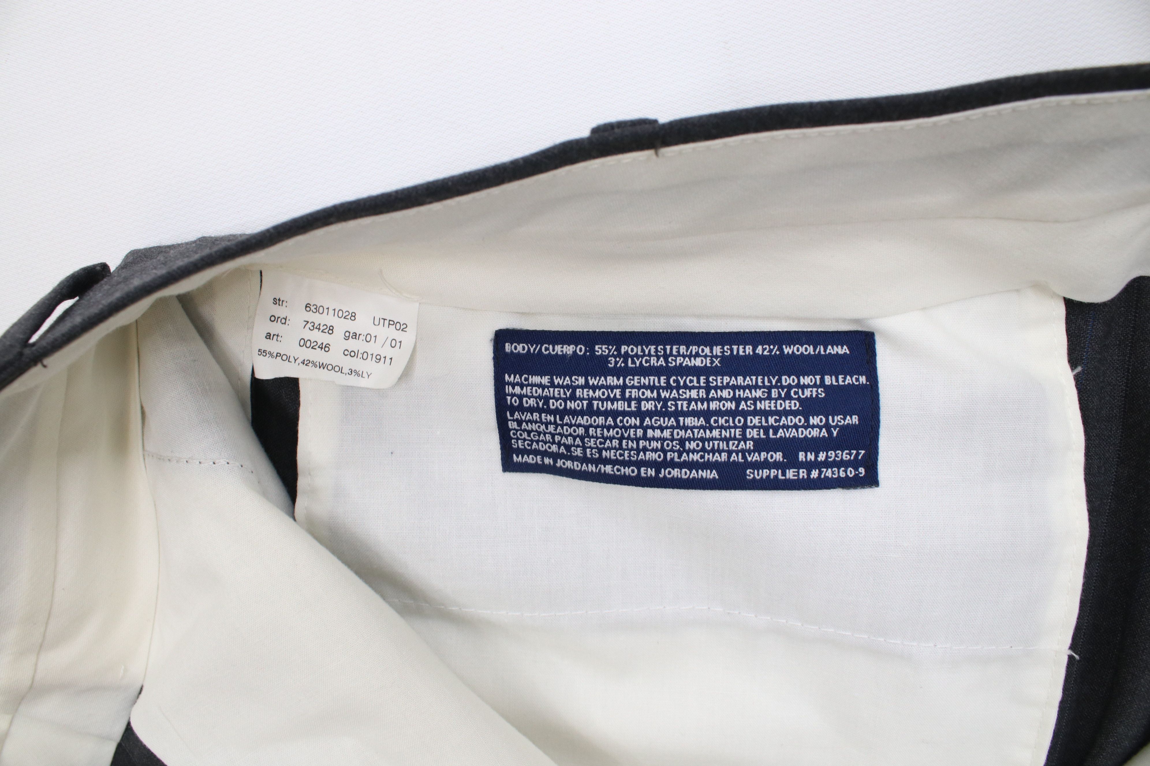 Vintage Vintage 90s Streetwear Wool Blend Knit Wide Leg Chino Pants Size US 36 / EU 52 - 7 Thumbnail