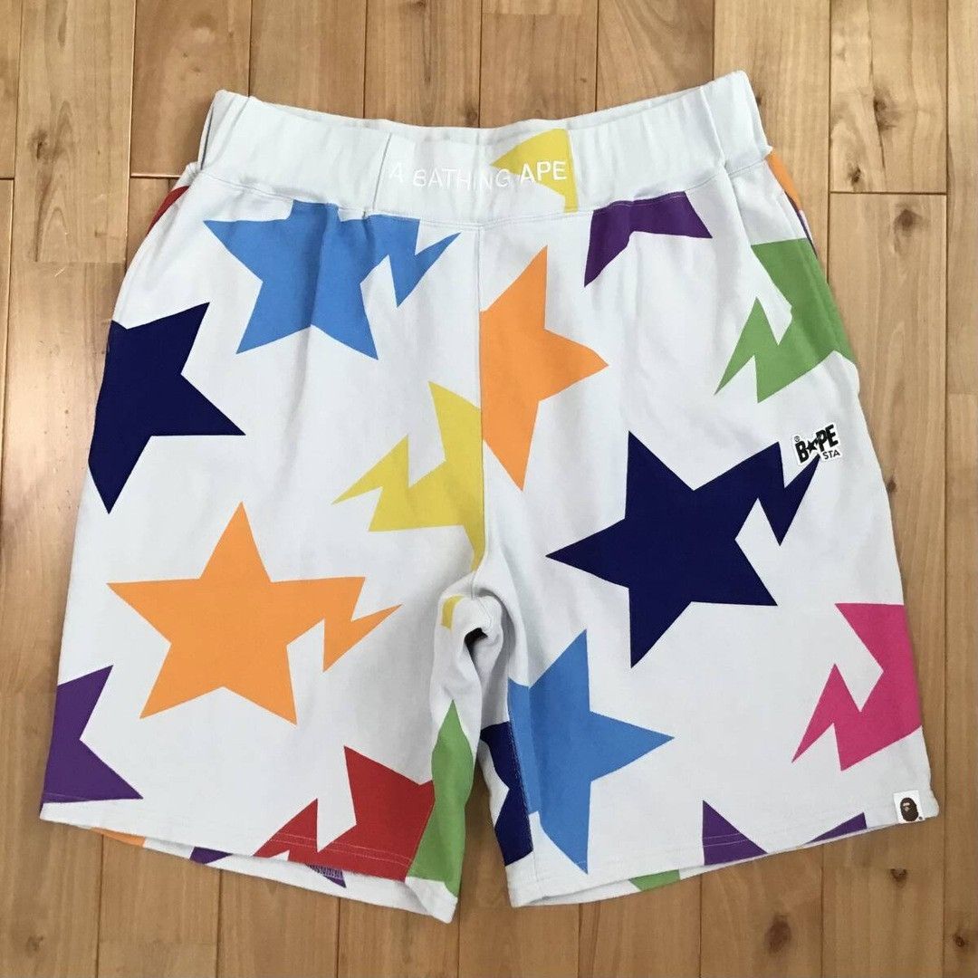 Bape BAPE STA sweat shorts light grey a bathing ape star ★size XL Size US 36 / EU 52 - 1 Thumbnail