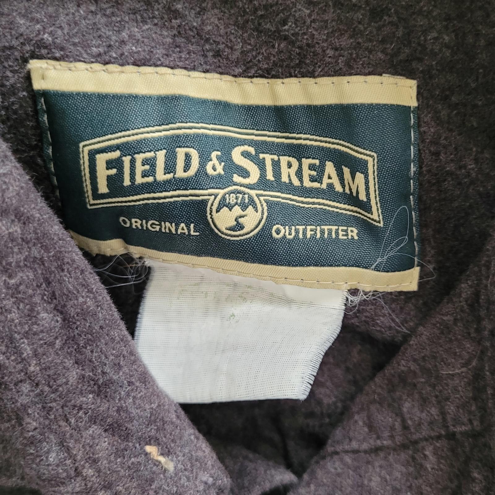 Field & Stream Field & Stream Men’s Large Flannel Button Shirt Gray Heavy Size US L / EU 52-54 / 3 - 3 Thumbnail