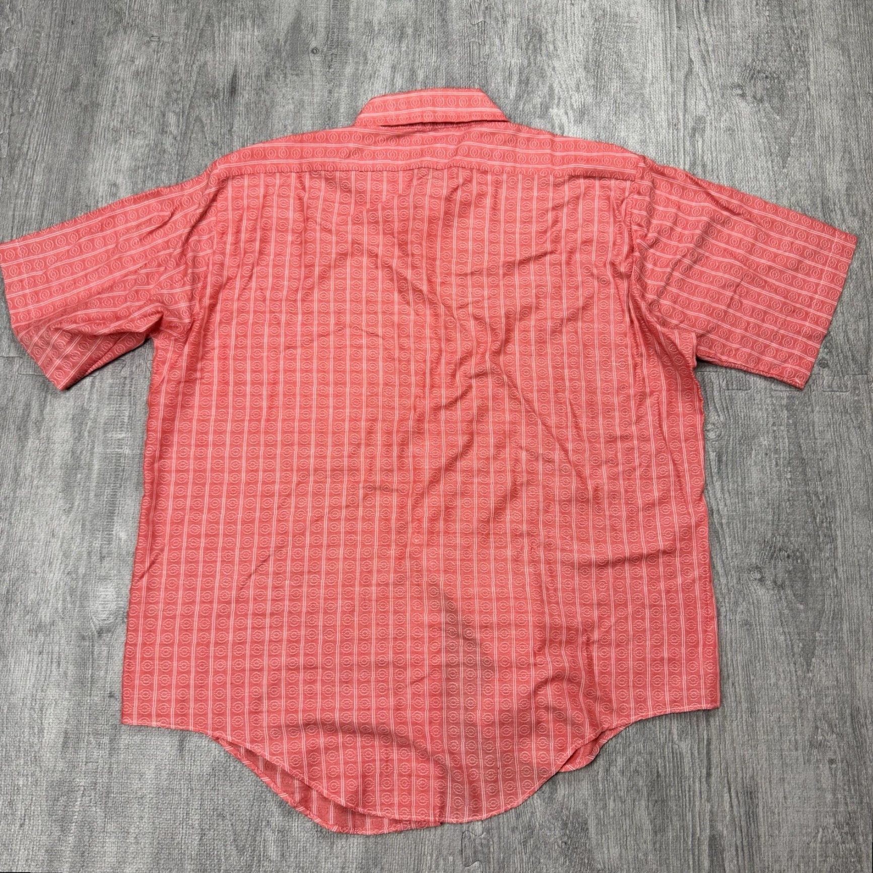 Vintage VTG 70S ARRROW KENT COLLECTION ABSTRACT DISCO MOD SHIRT DAGGER COLLAR SZ 17 MENS Size US L / EU 52-54 / 3 - 6 Thumbnail