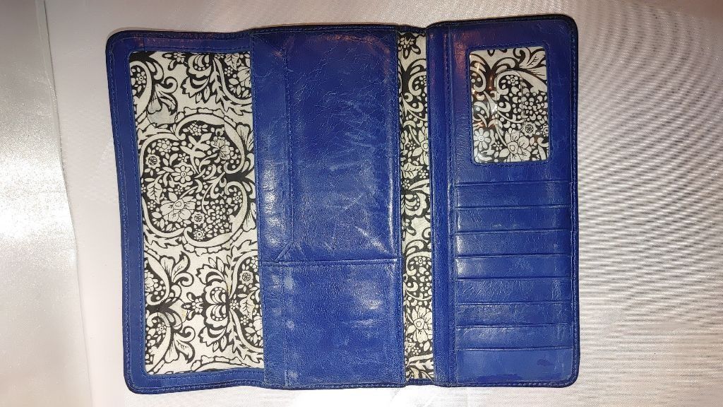 Hobo HOBO International Jill Distressed Leather Trifold Wallet Size ONE SIZE - 3 Thumbnail