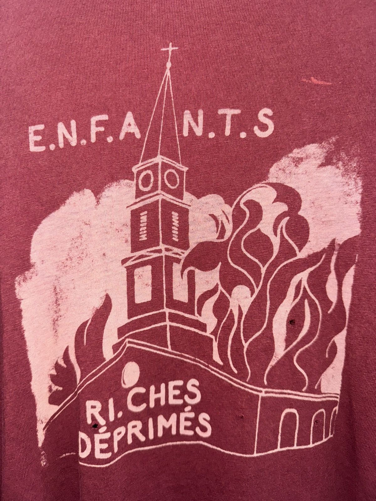 Enfants Riches Deprimes Enfants Riches Déprimés Burning Church tee Size US XL / EU 56 / 4 - 4 Thumbnail