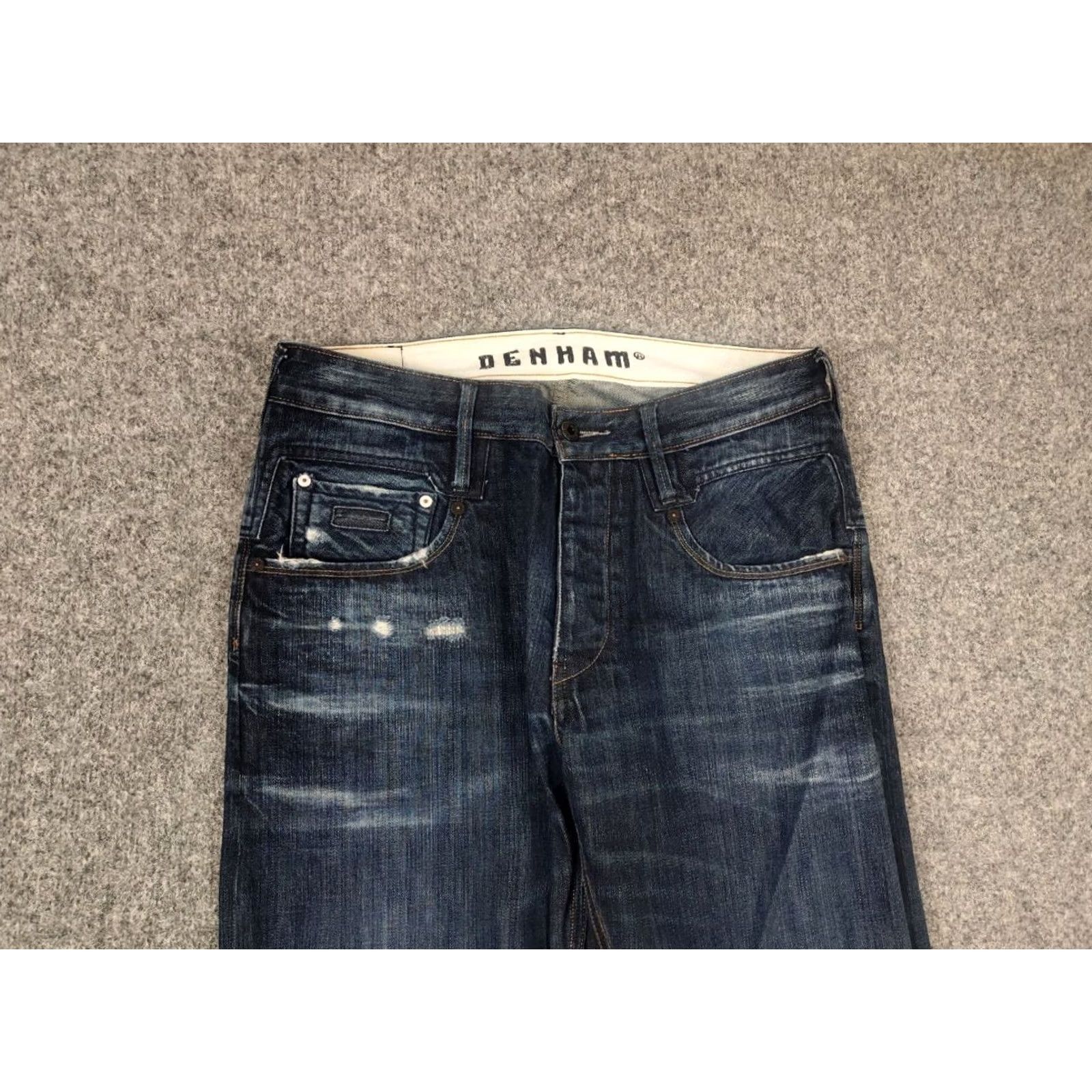 DENHAM Denham the jeanmaker Denim Jeans 32 Blue 5-Pocket Regular Straight Vintage Japan Denim Faded Blue Jeans Mens Size US 32 / EU 48 - 4 Thumbnail