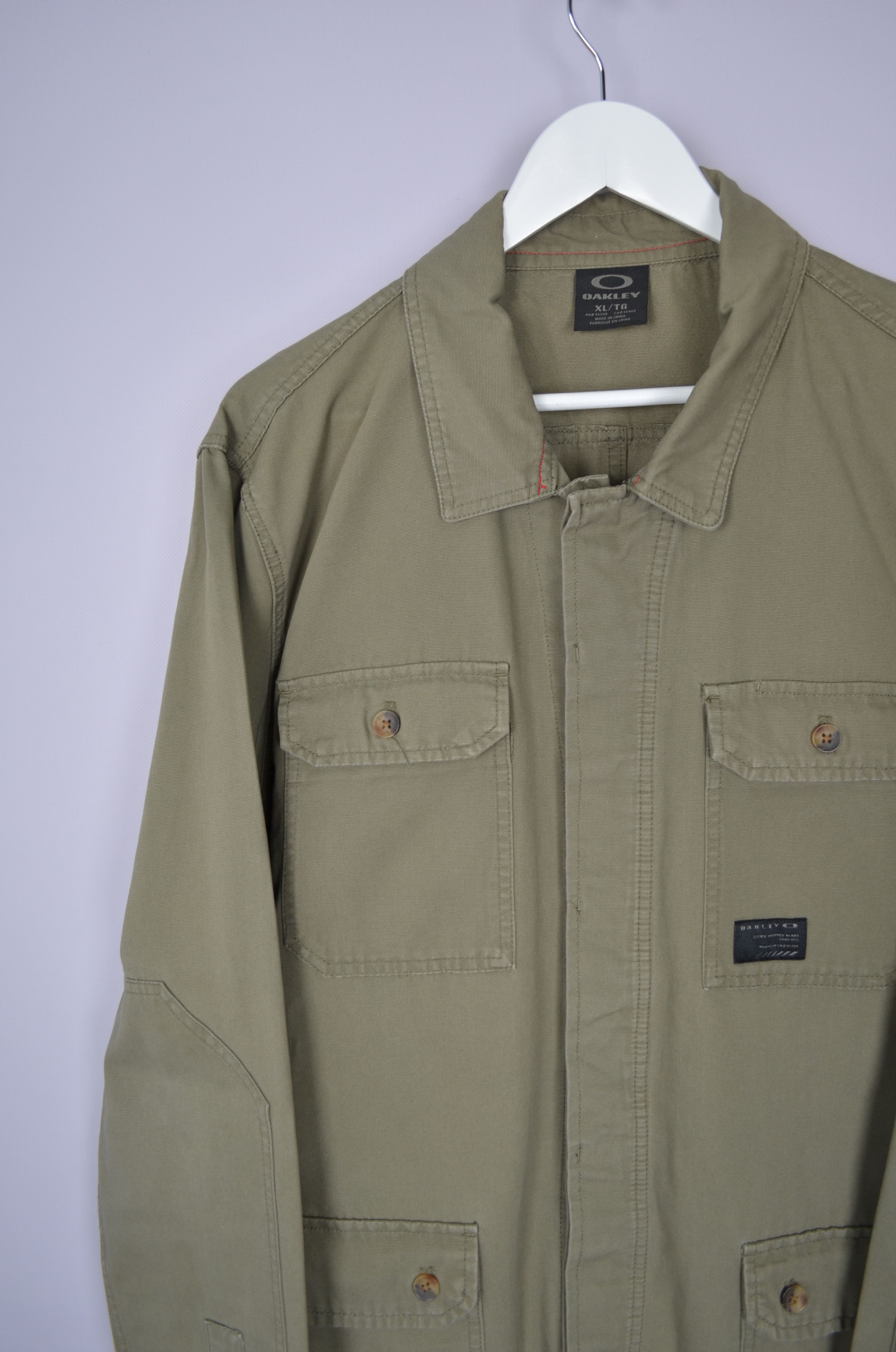 Oakley × Vintage Oakley The Dawn Khaki Olive Jacket Chore Coat Size XL Size US XL / EU 56 / 4 - 3 Thumbnail