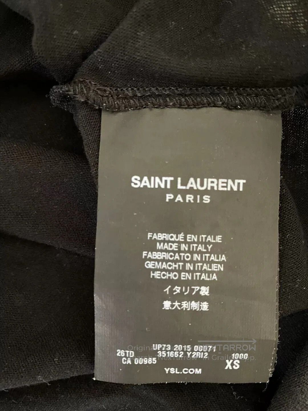 Yves Saint Laurent black classic vampire graphic t. Size XS / US 0-2 / IT 36-38 - 5 Thumbnail